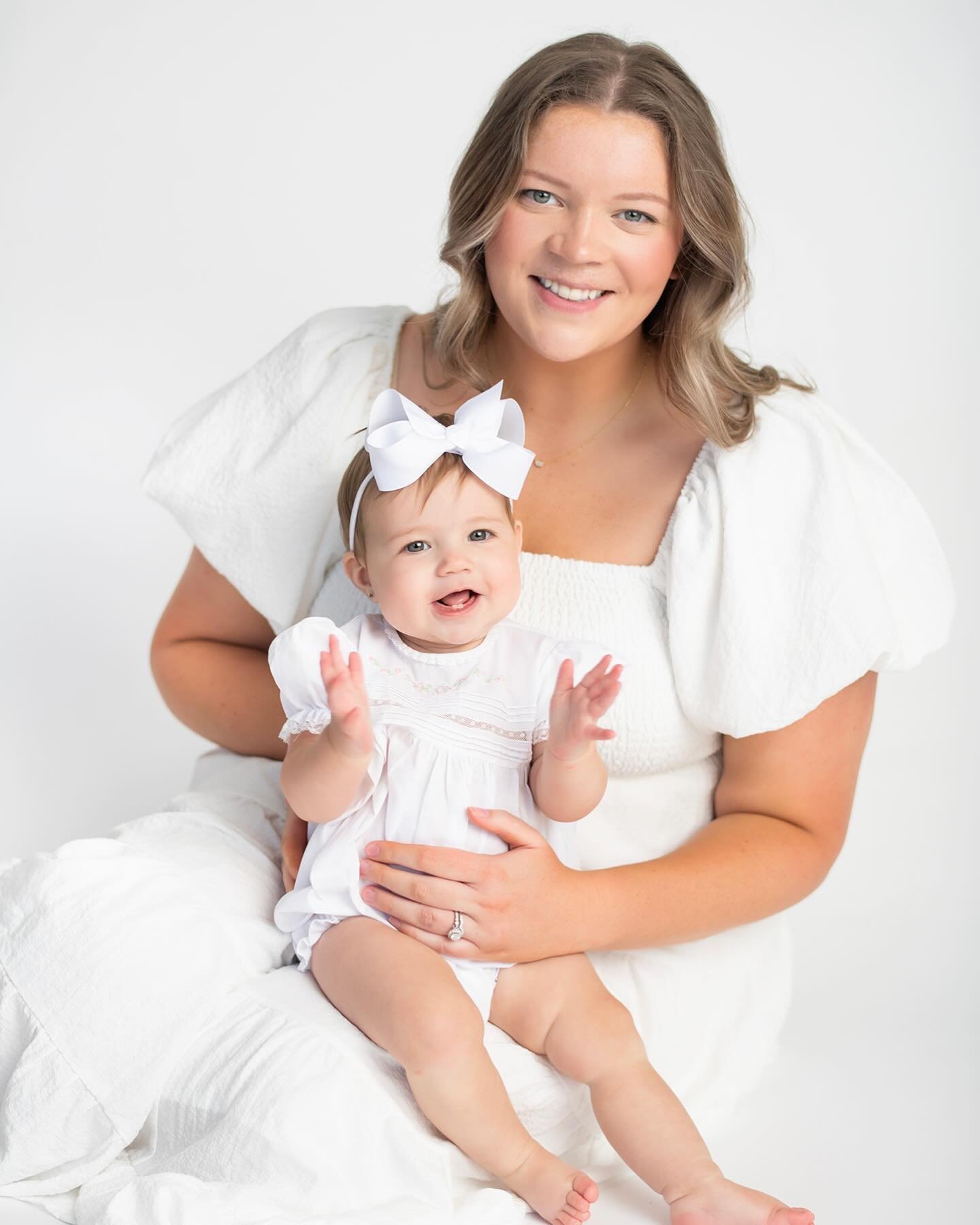 This Mommy + Me studio session was amazing! I absolutely love photographing in my studio!!!