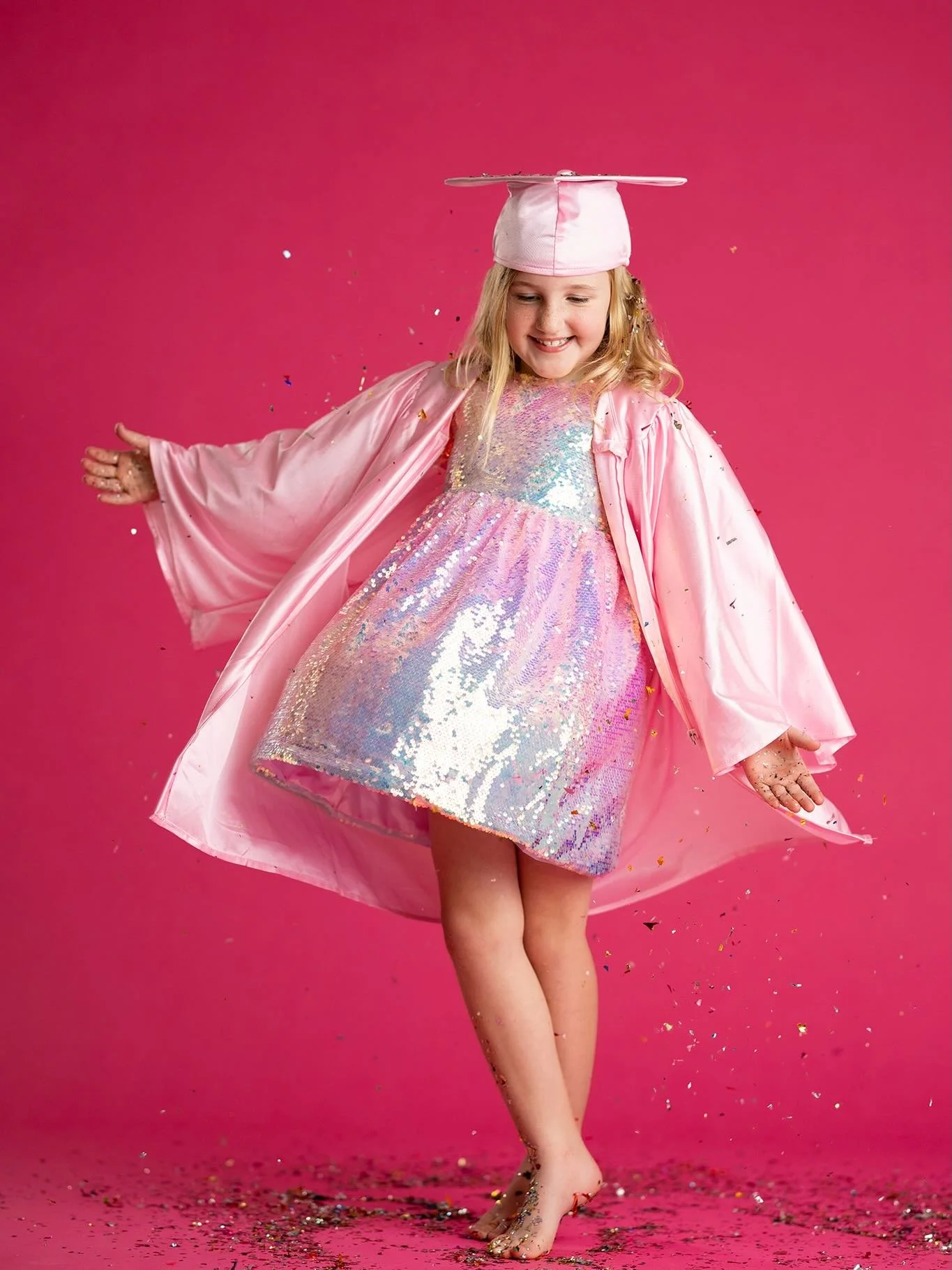 When the kindergarten graduate is a dancer! Kennedy came today for her grad portraits &amp; I LOVE how these came out!
