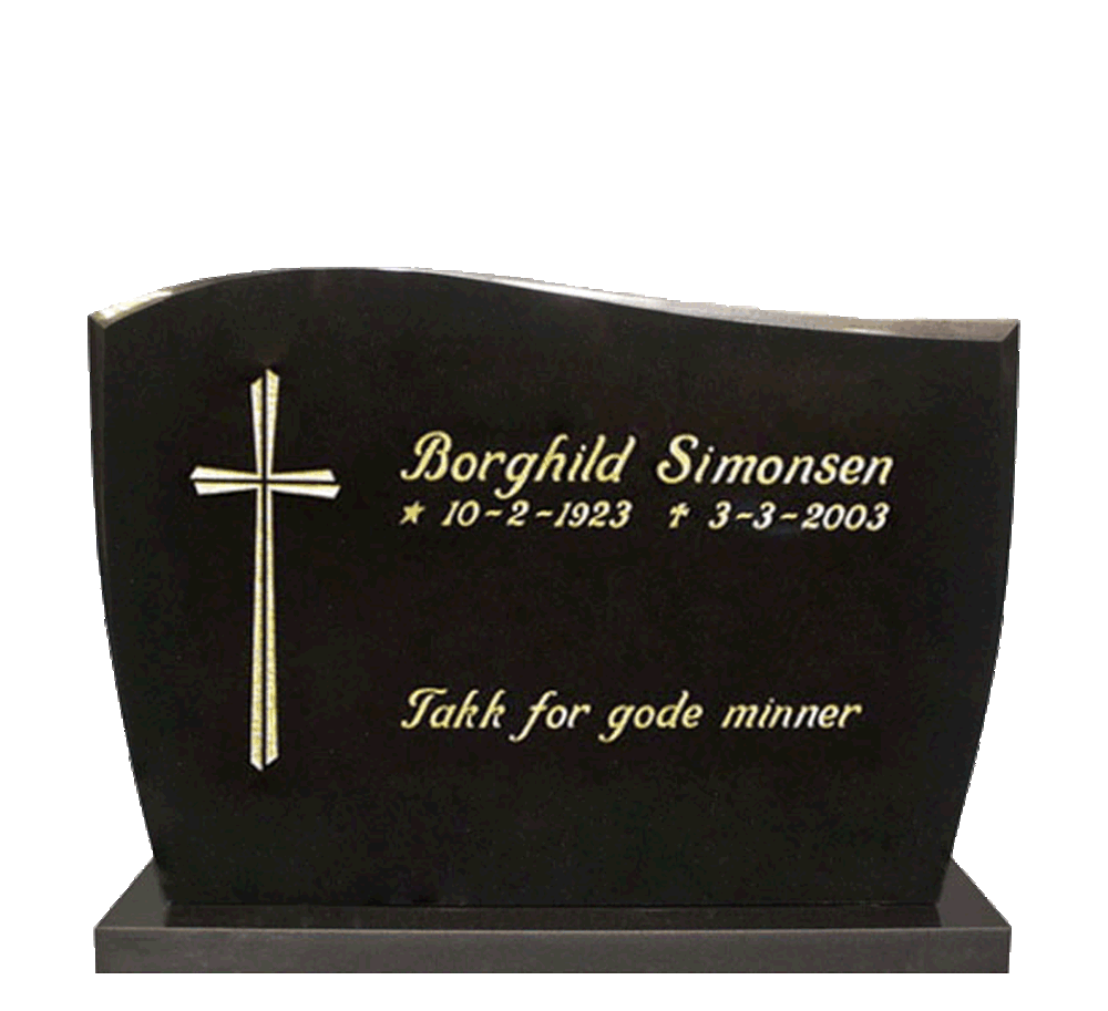 Gravstein nr 208 kr 23100,- —Norskprodusert— Trondheim Steinindustri ...
