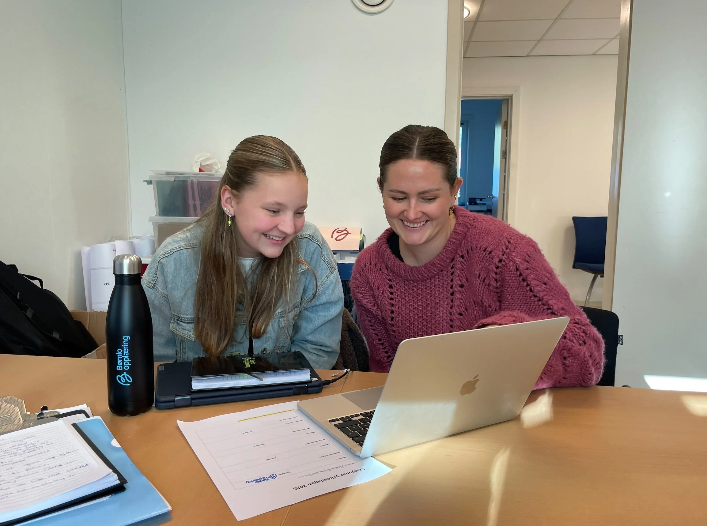 Malene si hospiteringsveke hos oss