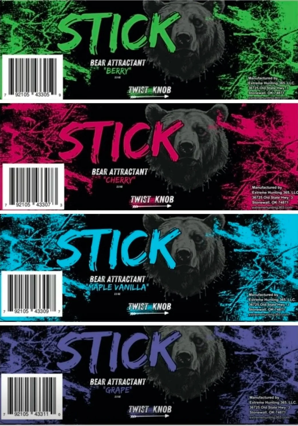 Stick Bear Attractant Bundle 4 Pack
