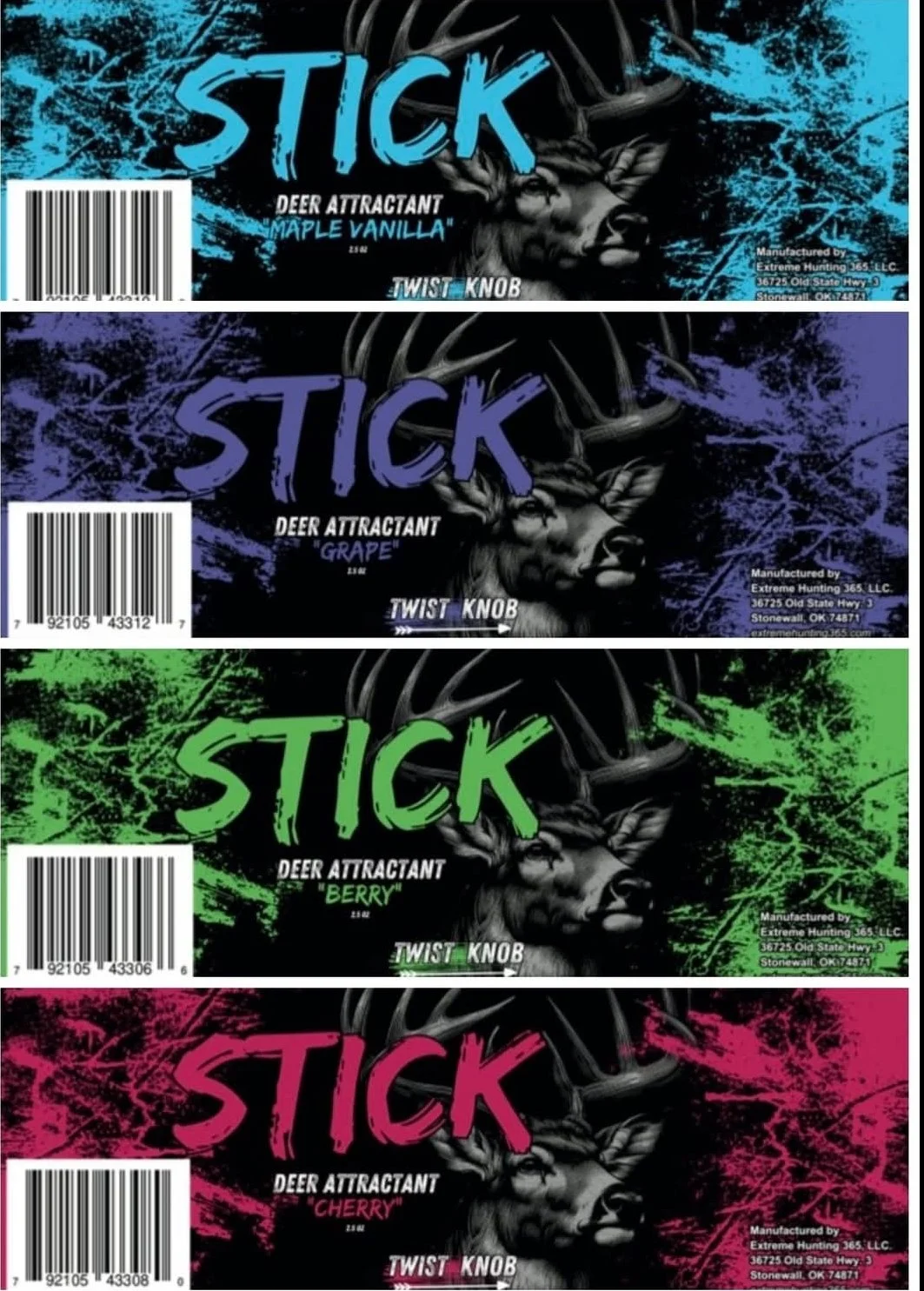 Stick Deer Attractant Bundle 4 Pack