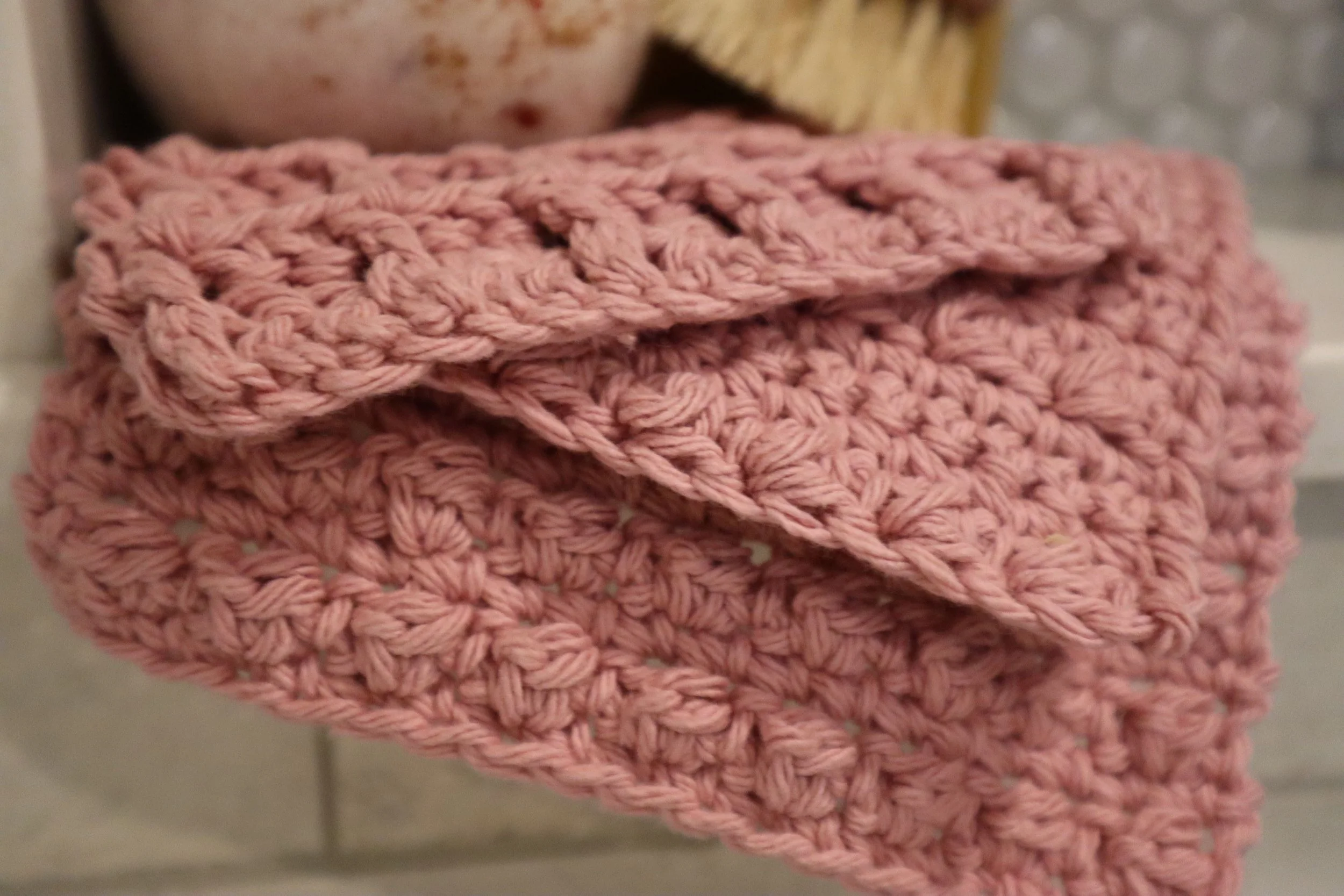 Easy Textured Crochet Washcloths — Made on Mill