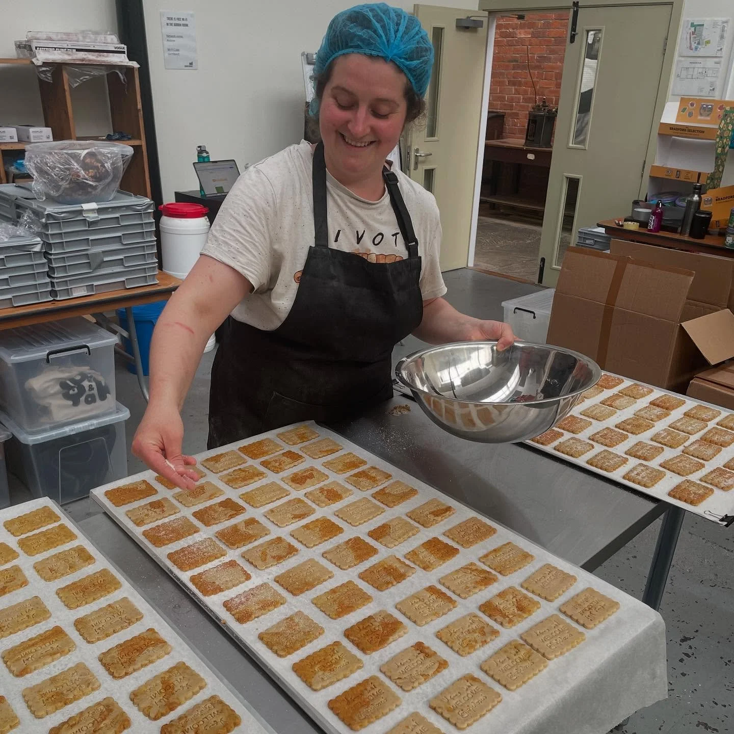 The Bradford Selection hits the shelves tomorrow! Limited numbers left to preorder via @thesweetiepeople if you want to buy online. But first back to our bakers, here&rsquo;s a bit more about the team who made the biscuits&hellip;

🪶@fat_pigeon_bake