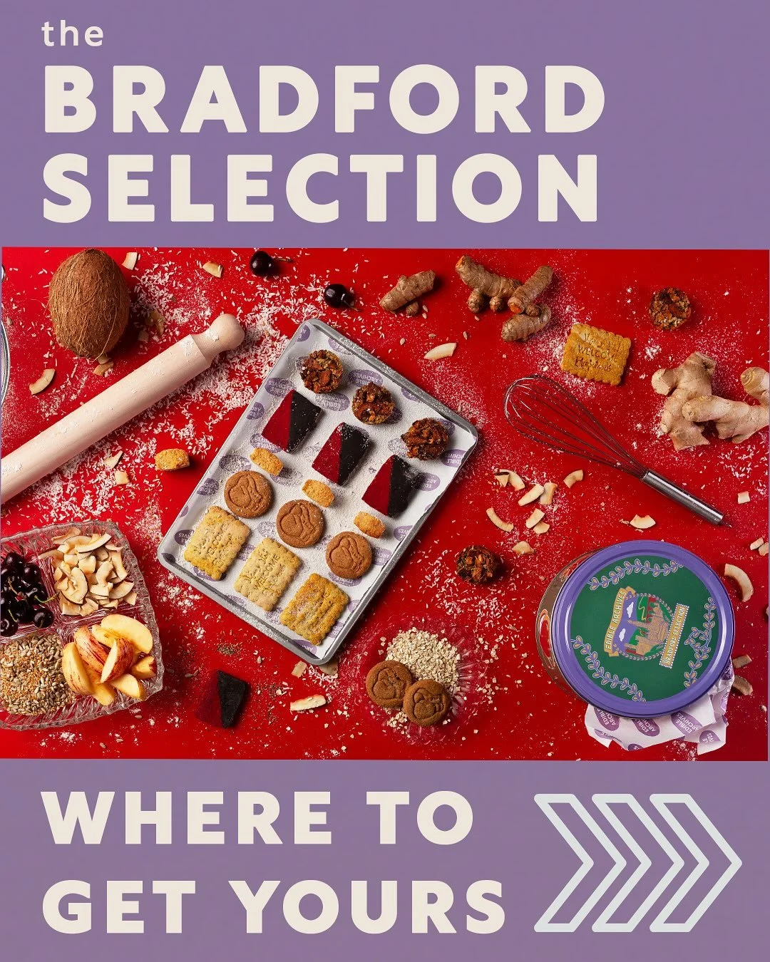 🍪 IMPORTANT BISCUIT ANNOUNCEMENT 🍪

How to get your tin! We&rsquo;re really excited to be working with independent stores across the Bradford District. There are limited numbers so this is all while stocks last!

Swipe through for the full list of 