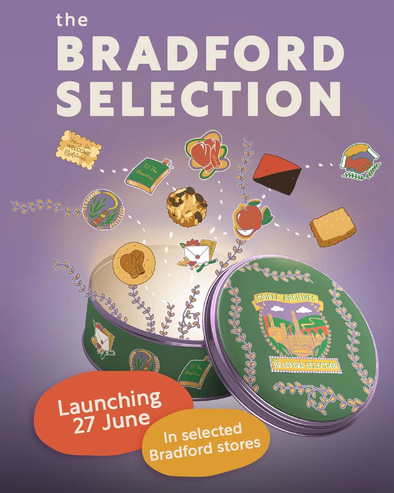 Wow! Just two weeks away from the launch of The Bradford Selection.

We&rsquo;re so excited to share with you this box of biscuits that tells stories. We&rsquo;ve been touring Bradford, collecting stories, histories, and recipes from people across th
