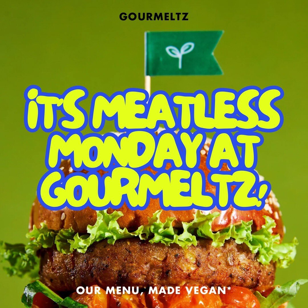 Happy Meatless Monday at Gourmeltz! 🌱 

Today, we&rsquo;re going all-in with an exclusive plant-based menu. From vegan smoked wings to tofu melts on artisan bread, we&rsquo;ve reinvented your favorites with a meatless twist. Plus, enjoy our new kale