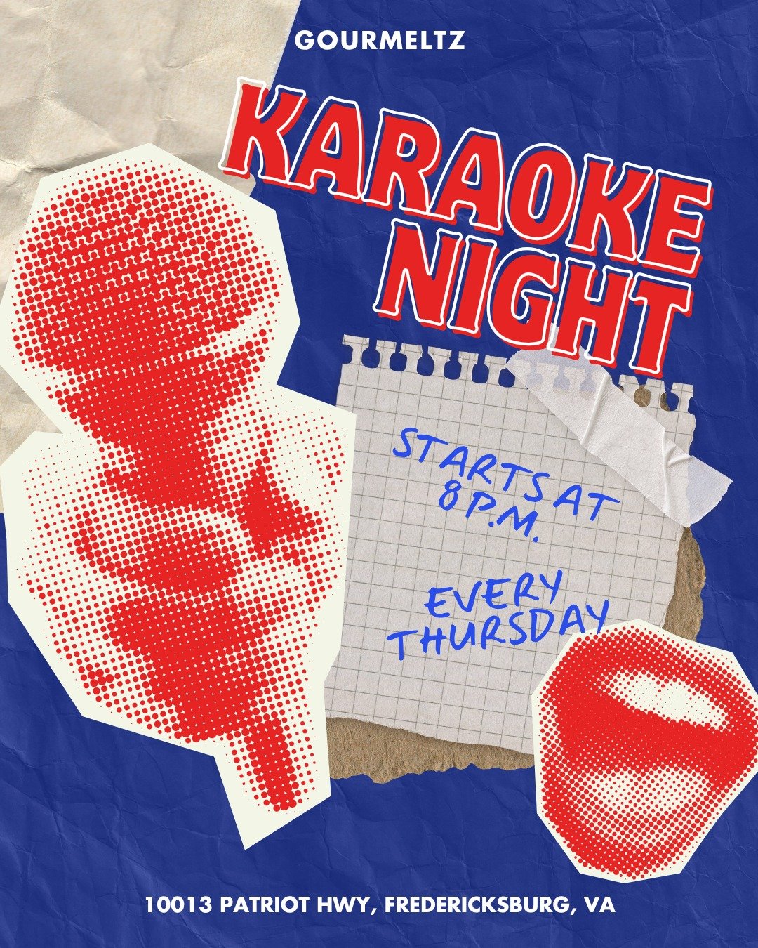 🎤 Plain and simple: it&rsquo;s karaoke night.
Starts at 8PM. No judgment, just throwbacks and fun. Whether you're a shower singer or a stage superstar, the mic is yours.