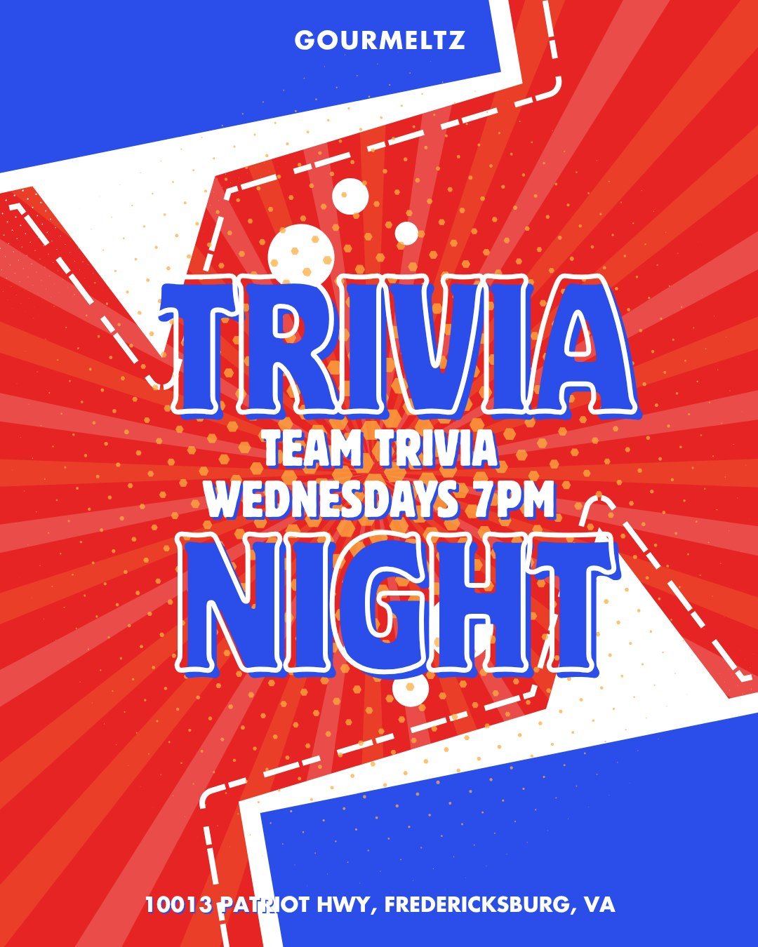 TONIGHT is Team Trivia Night @ 7PM!
Bring your brains and your besties. DJ Tony B is back with 5 rounds of trivia, prizes, and 90s throwbacks. Free to play &mdash; all you need is a team name and some knowledge.