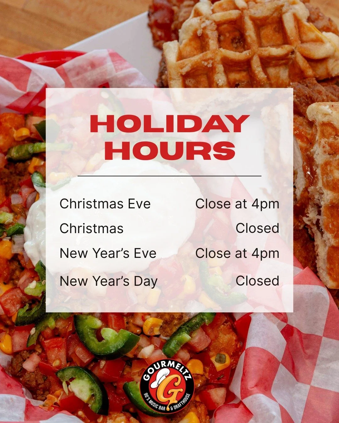 🎄 Holiday Hours Update 🎄
Planning a visit? Here&rsquo;s when we&rsquo;ll be open over the holidays: