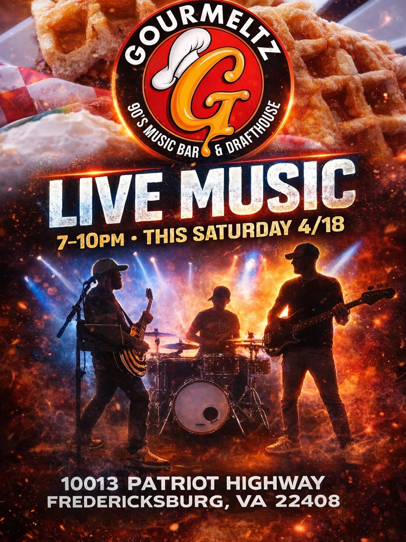 We've got your Saturday plans covered! Come on out for amazing food and tunes. The Jeff During Jr Band takes the stage at 7pm! 🎤🍻