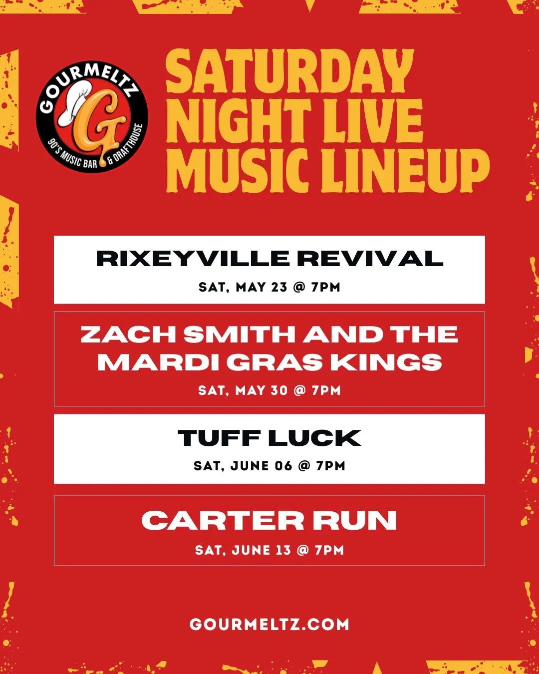 Live music + great eats = the perfect Saturday night 🎶🍔 Join us Saturday for an awesome band and even better vibes!