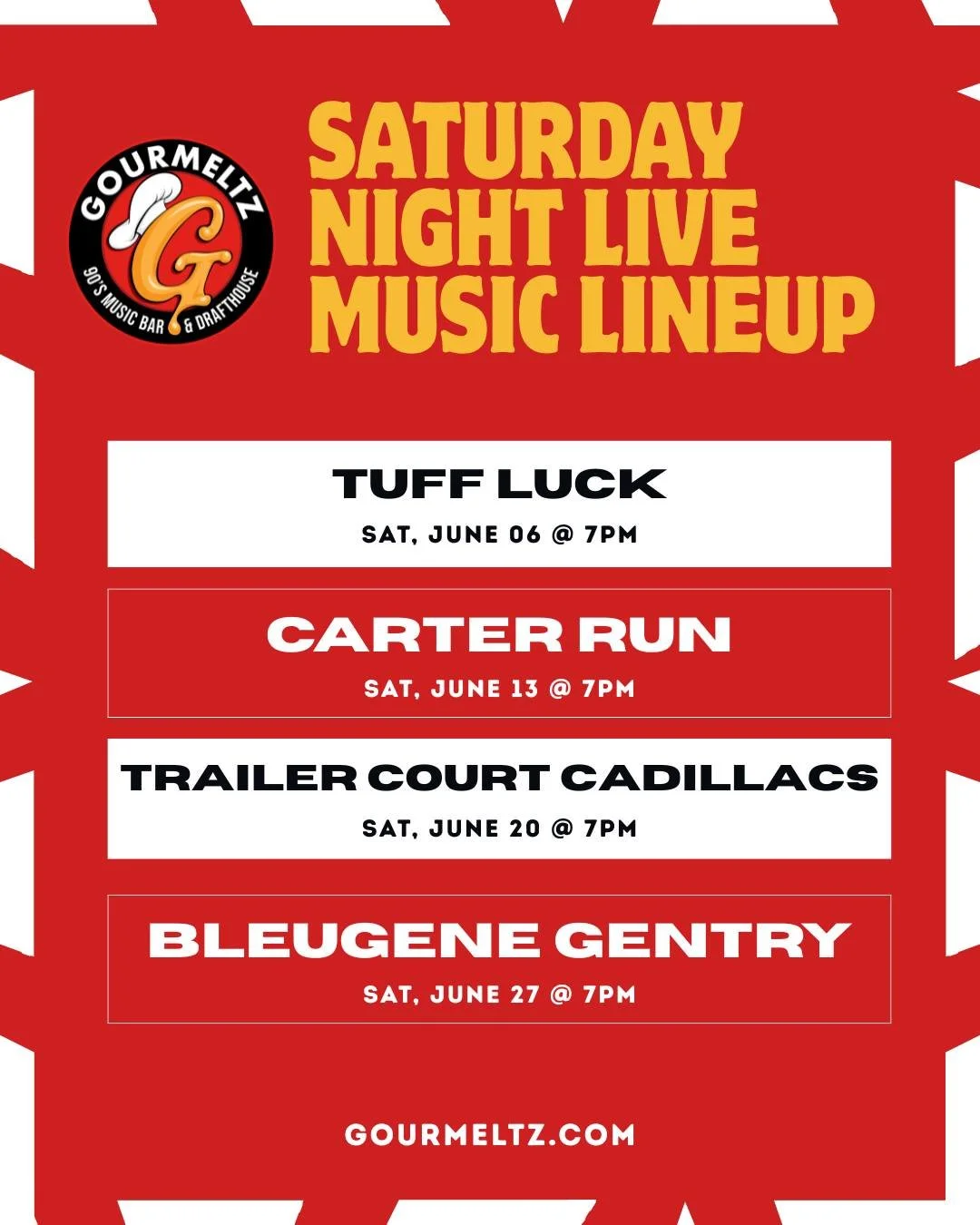 Live music + great eats = the perfect Saturday night 🎶🍔 Join us Saturday for an awesome band and even better vibes!