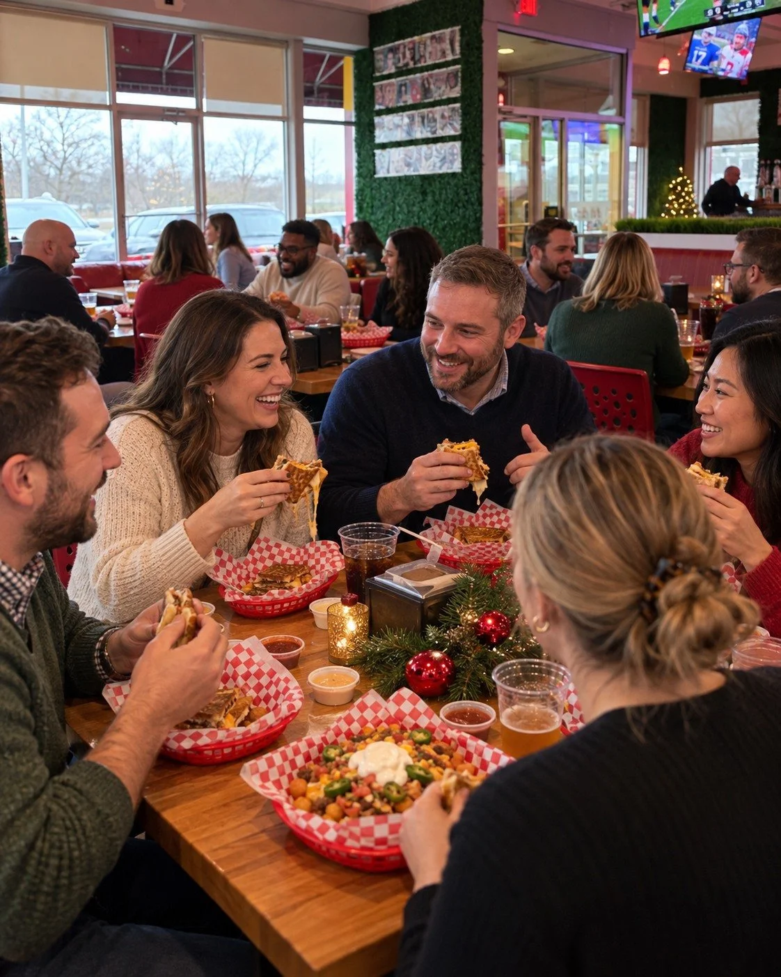 Give the team something to put on the calendar besides another meeting. 🎄🍻

Celebrate the holidays at Gourmeltz with good food, plenty of laughs, and the people who helped you get through the year.

Ready to plan your company party? Visit gourmeltz