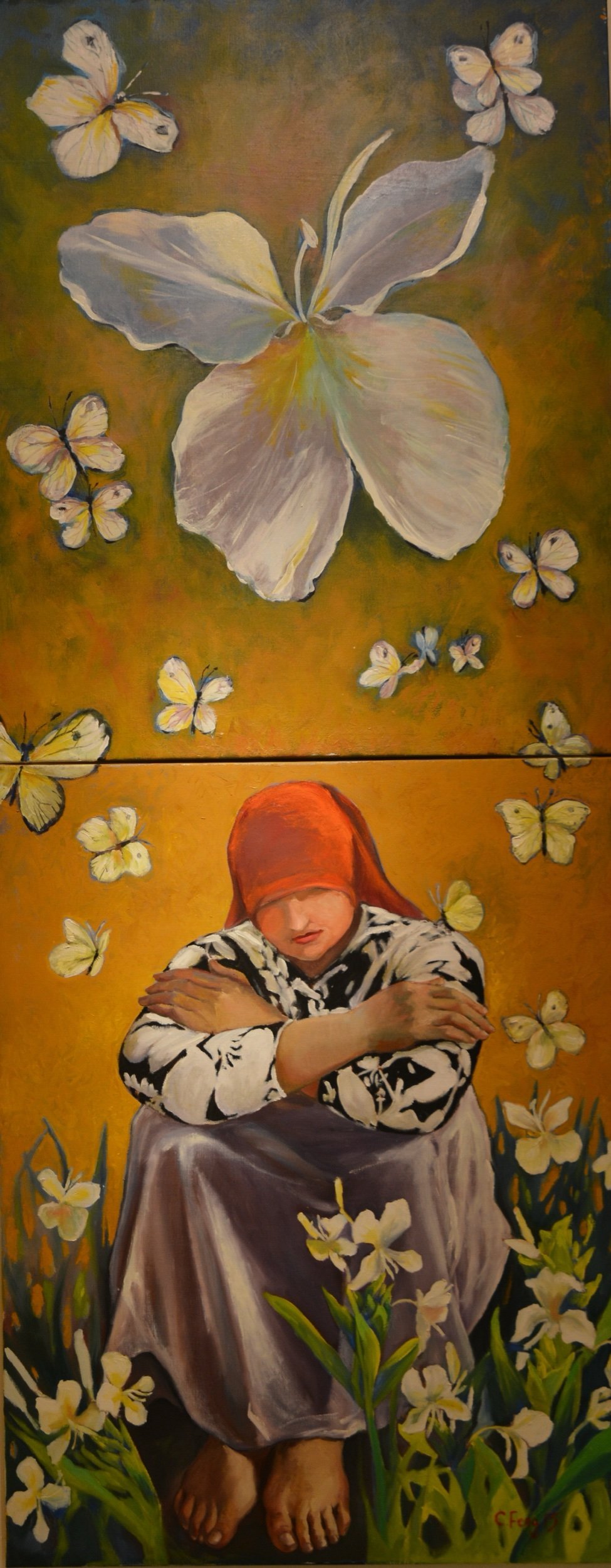 Ginger Flower Dream/200x80cm/oil on canvas 2016 