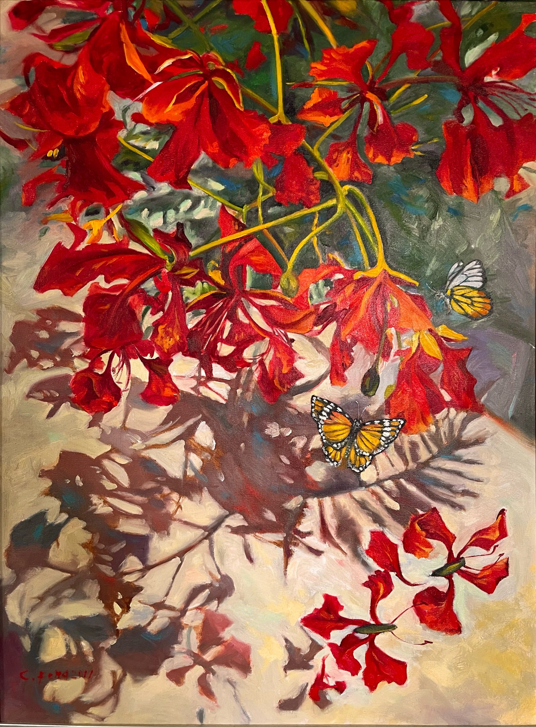 Butterflies dream II/80x60cm/oil on canvas/2015