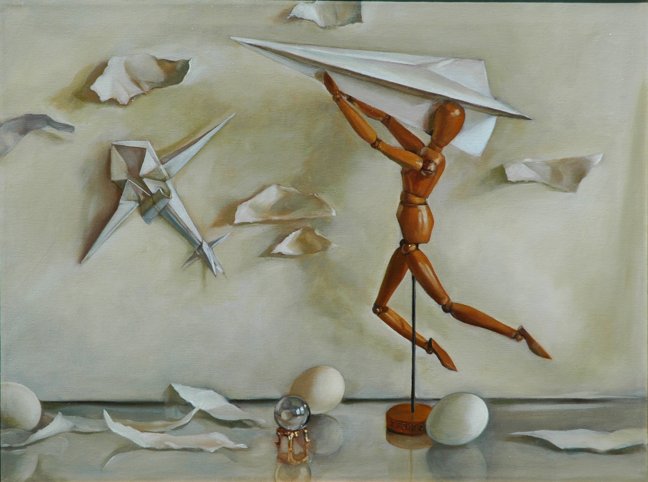Up up/60x50cm/oil on canvas/2005