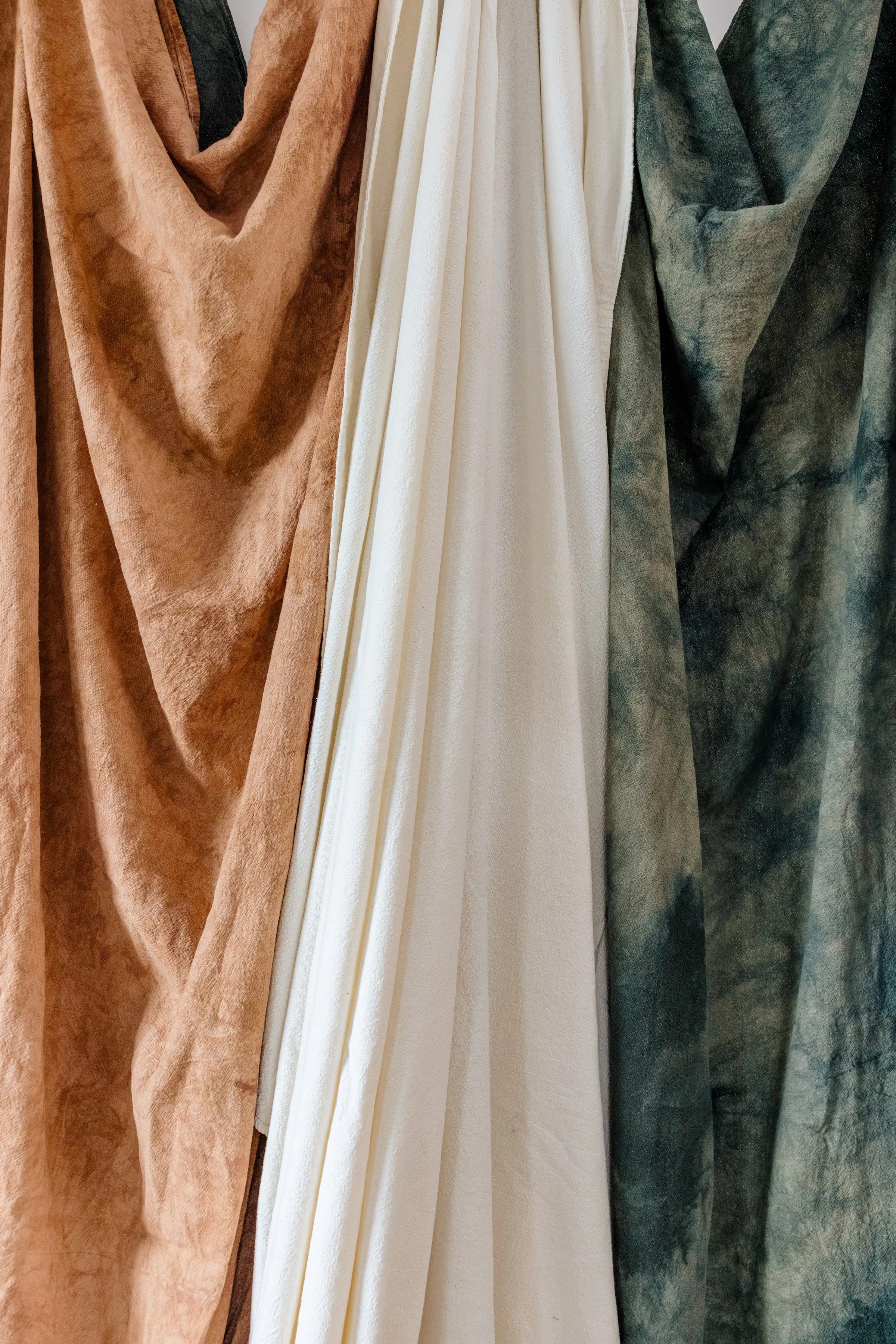 Hand-Dyed Fabric Canvas Backdrops (SET OF 3 Best Selling colors:  Ivory, Shady Grove, Sandy Baby)