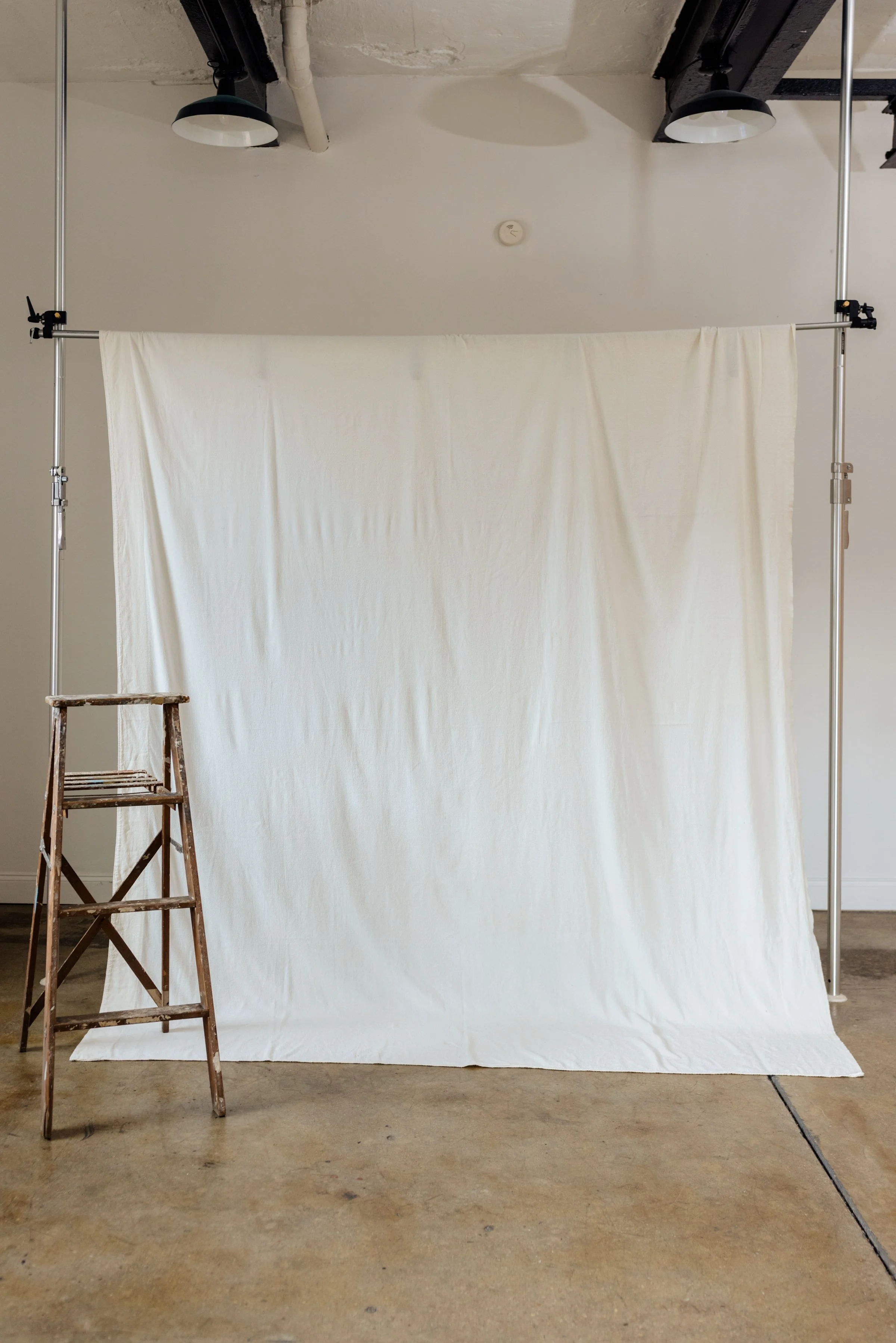 IVORY // Hand-Dyed Fabric Canvas Backdrop