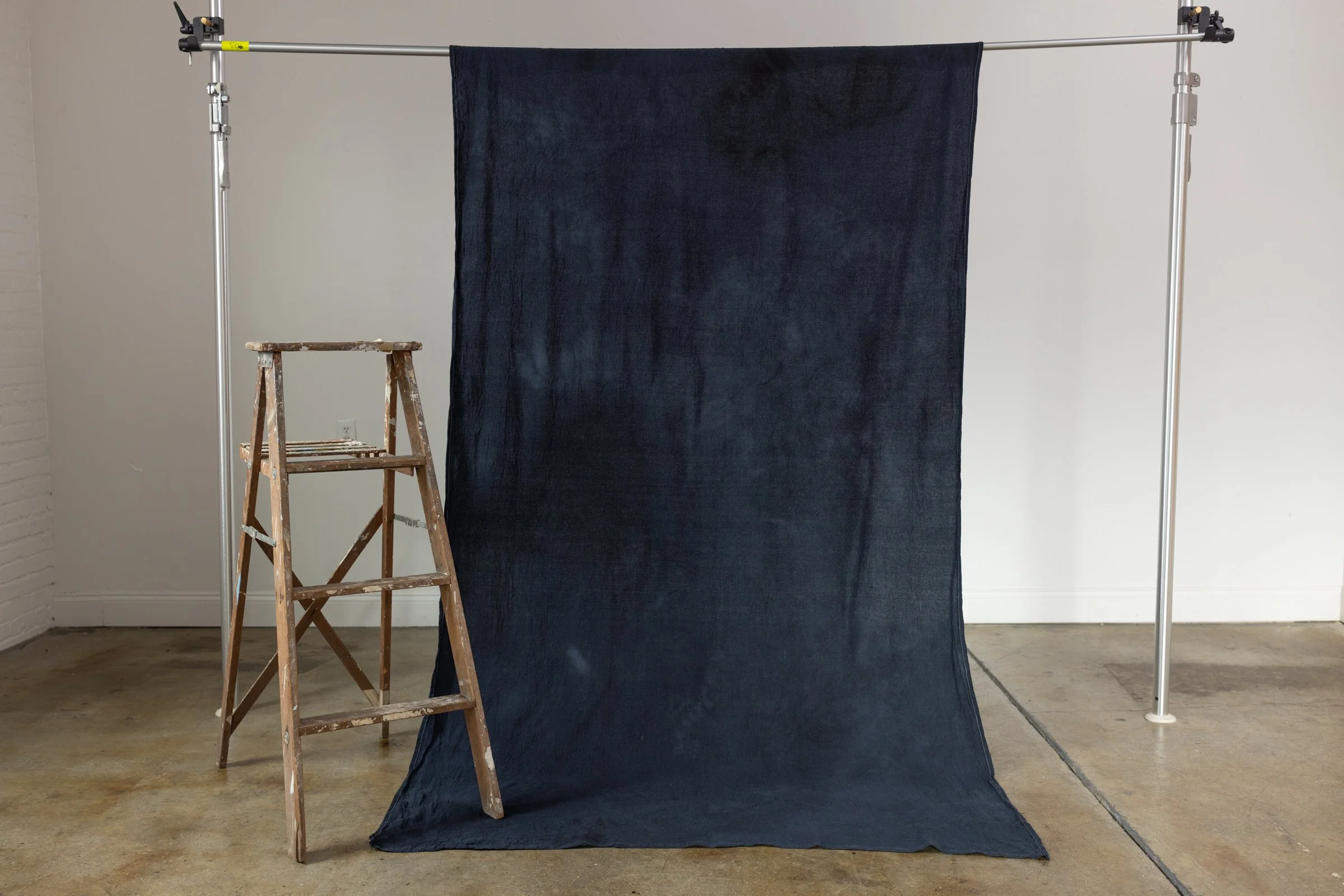 Midnight // Hand-Dyed Cotton Canvas Backdrop