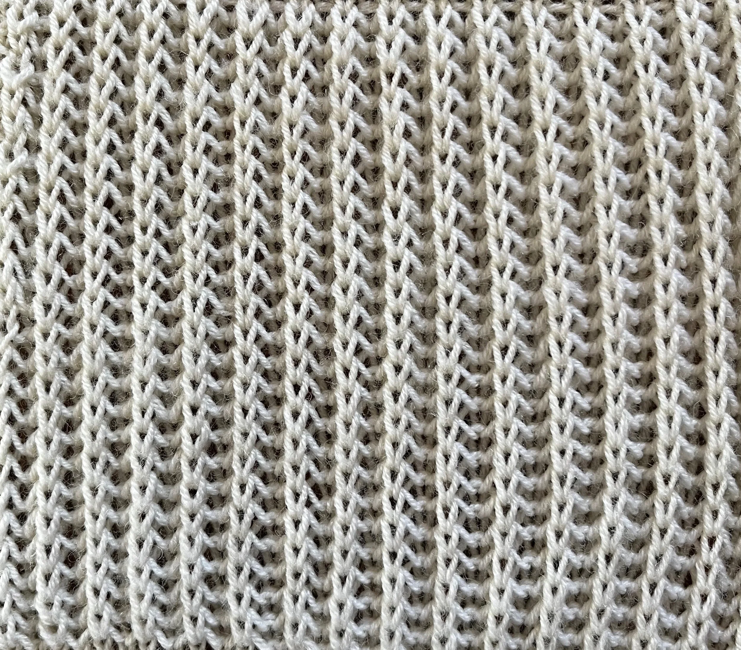 2 sts x 2 rows KRB Faux-Brioche Rib (I-B-1-(1))