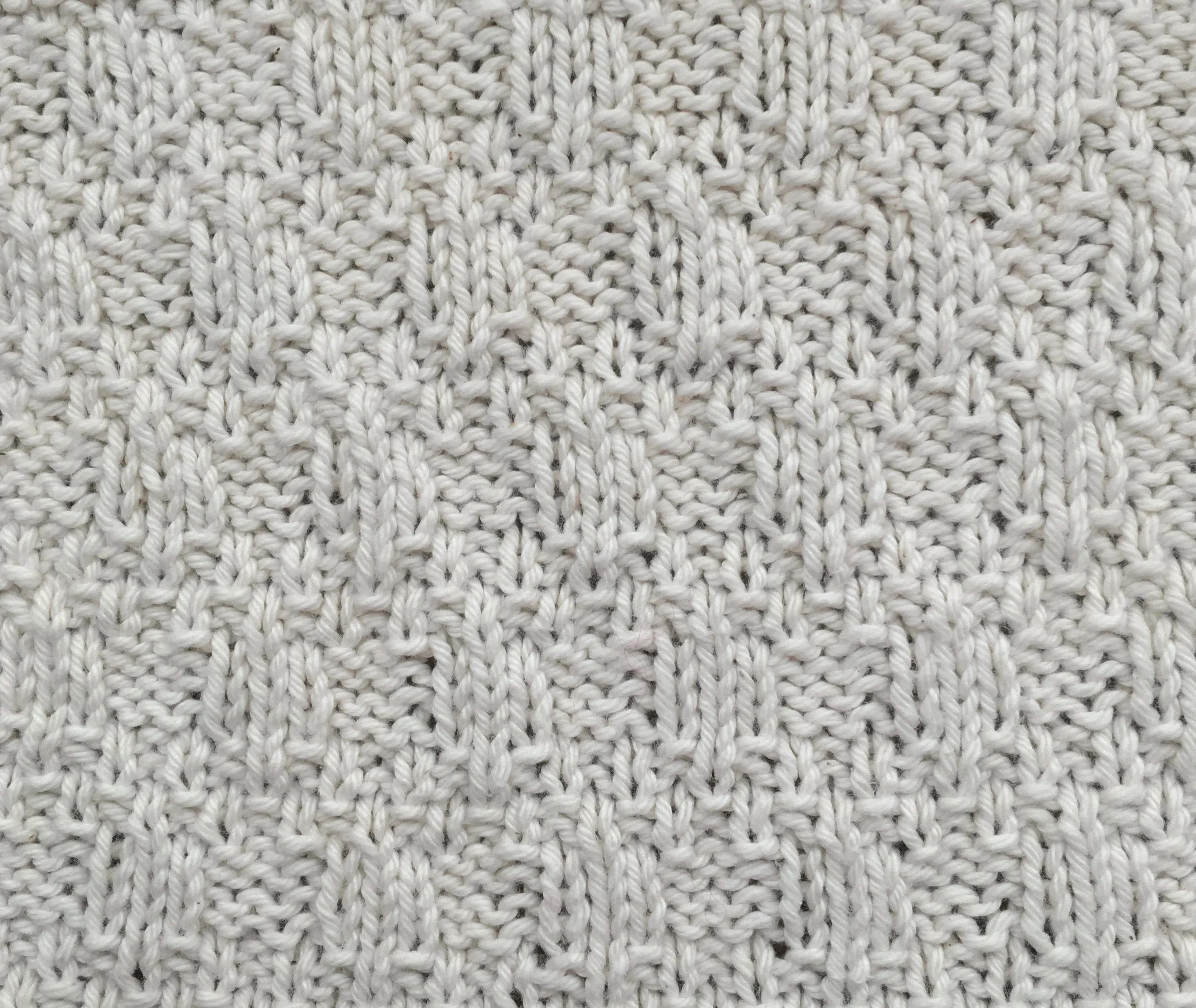 6 sts x 16 rows KPT Irish Moss Blocks (I-A-13-b-4-(3))