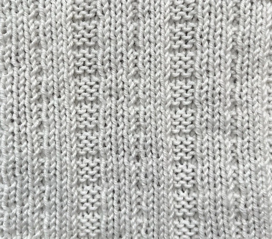 10 sts x 4 rows KPT Piqué Rib (No. I-A-5-d-(10)) — Museum of Knitting