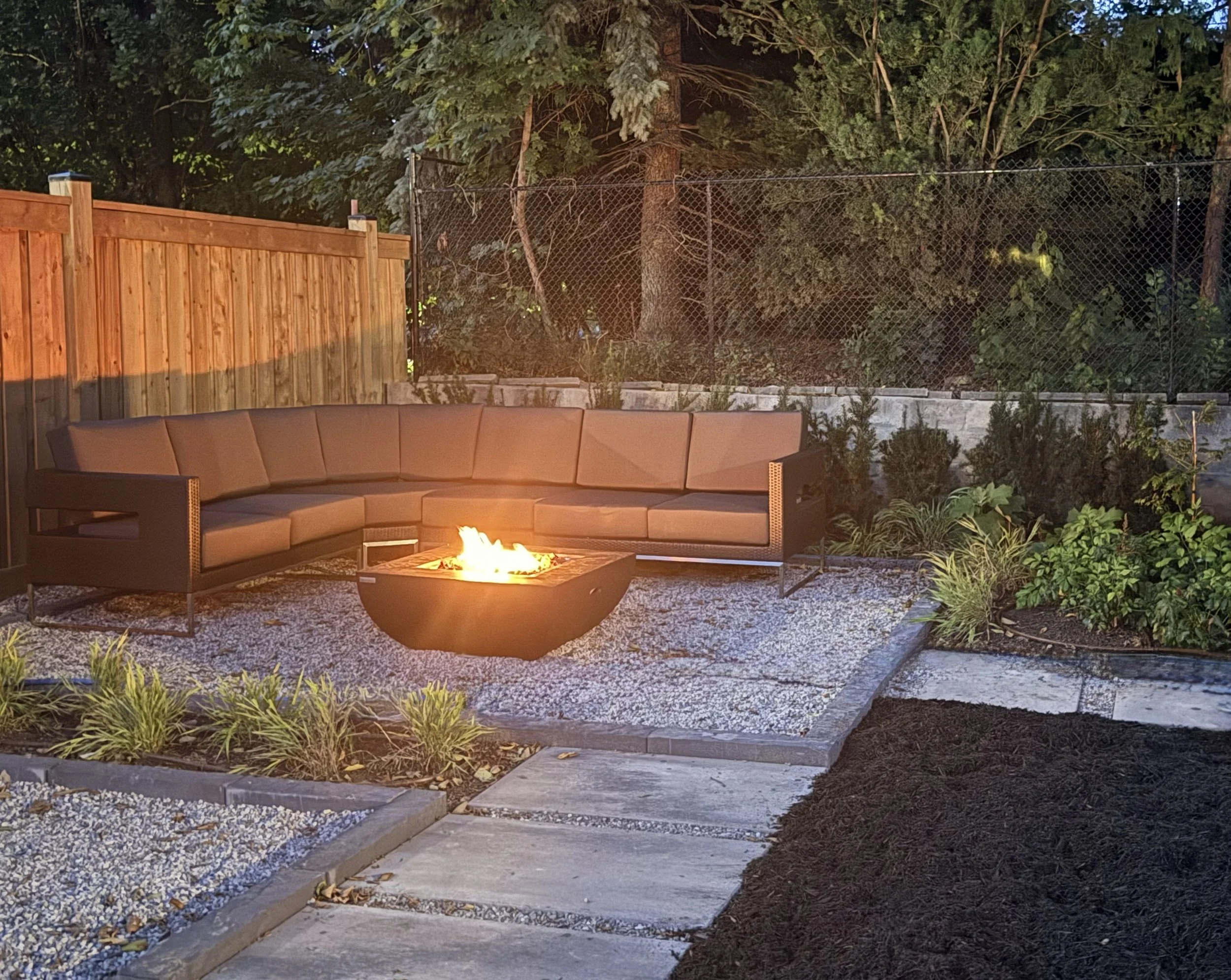 Backyard Landscaping Transformation with Patio, Gazebo & Fire Pit | The Hangout Hideaway