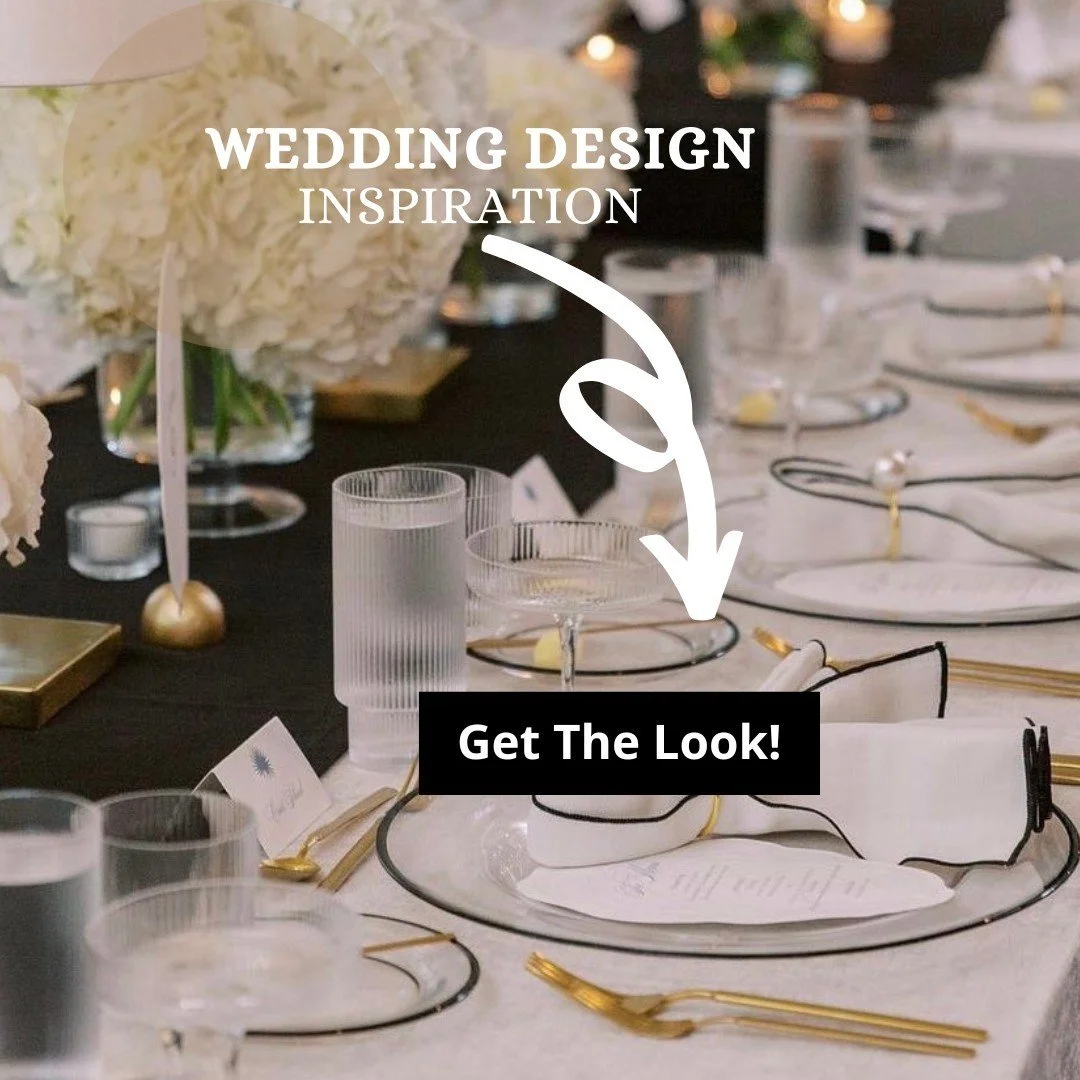 This design was created for a yacht club that combines the perfect touch of elegance and costal vibe. Black & White + a few shells sprinkled in = perfection. 
Get the look by checking out our stories or the Get The Look link in our bio. 
Be