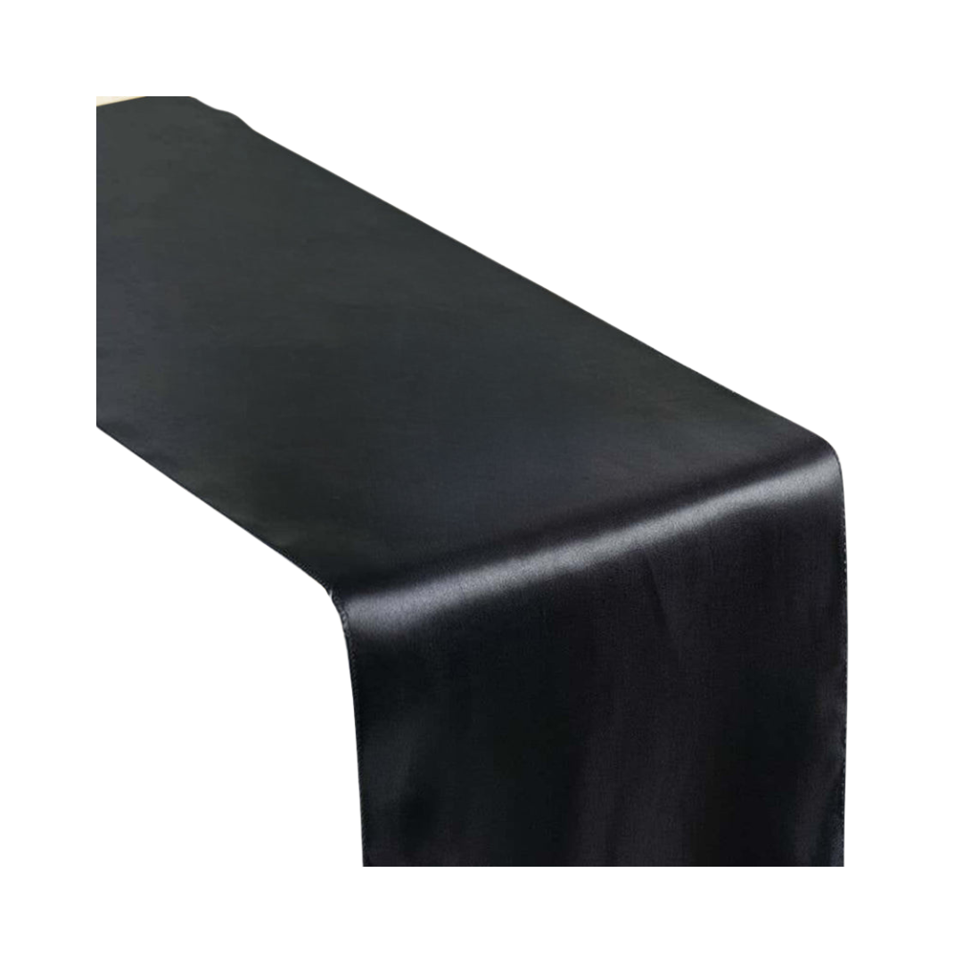 Black Satin Runners