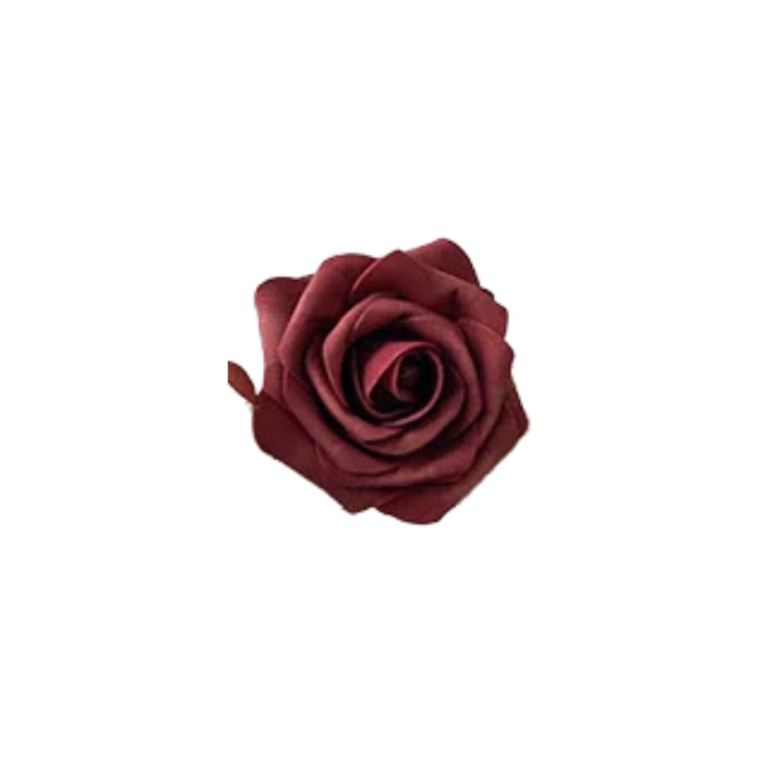 Faux Burgundy Rose