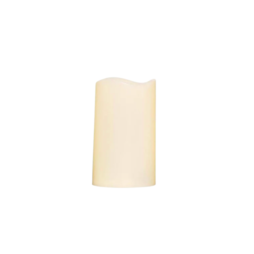 Medium LED Ivory Pillar Candles