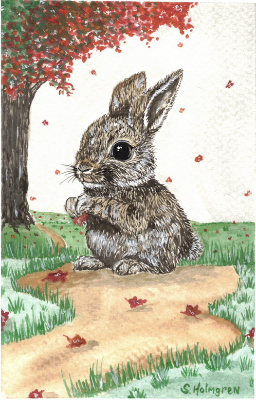 Tiny Bun - 4" x 6" - $8