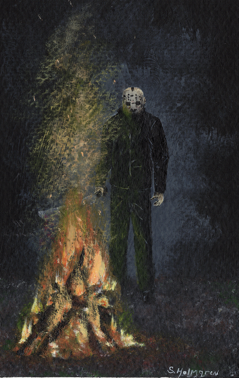 Hello Jason - Acrylic - 5" x 7" - $15