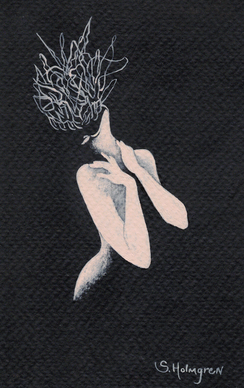 Anxiety - Acrylic - 5" x 7" - $15