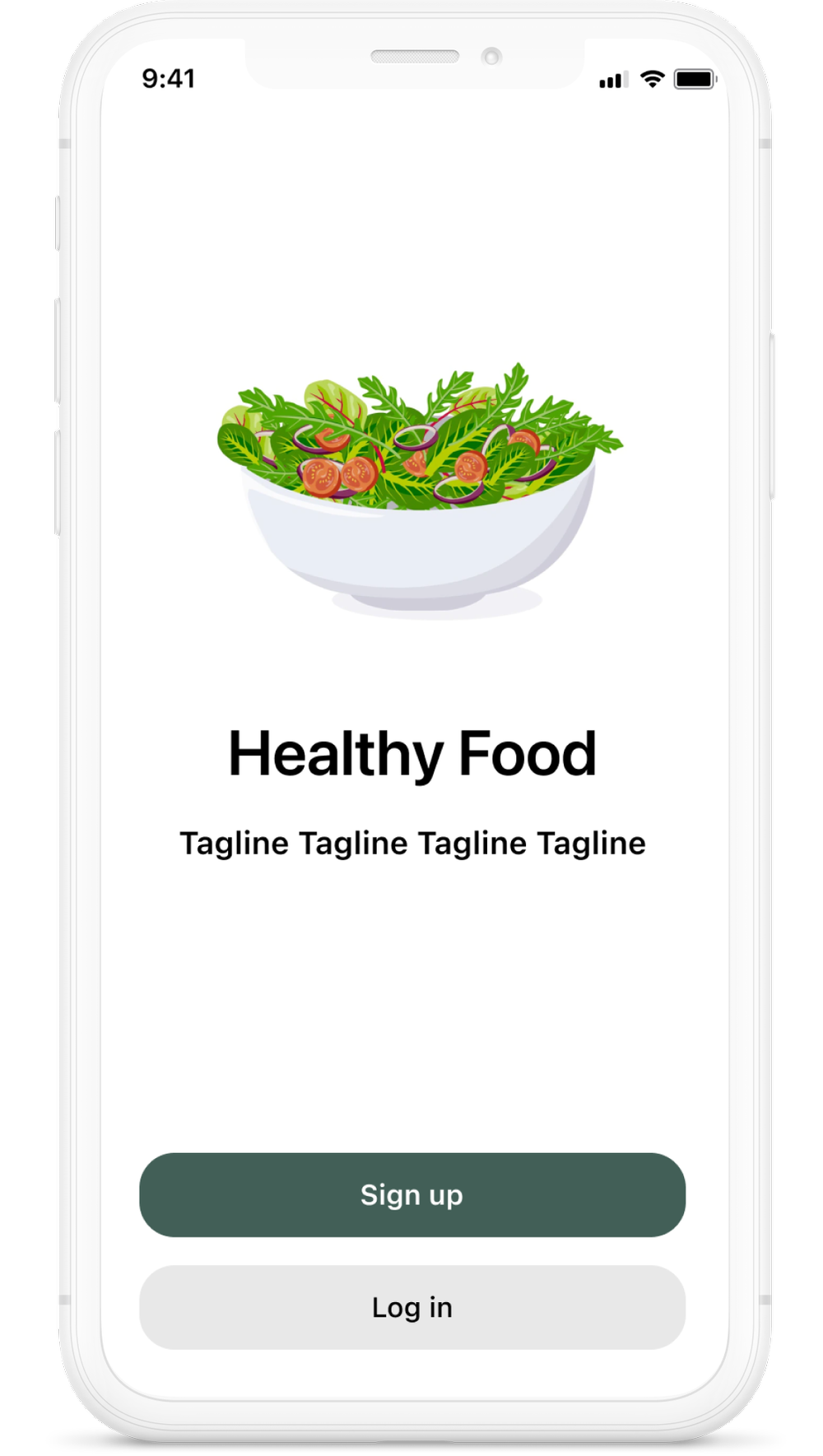 Sign up and onboarding screen 1