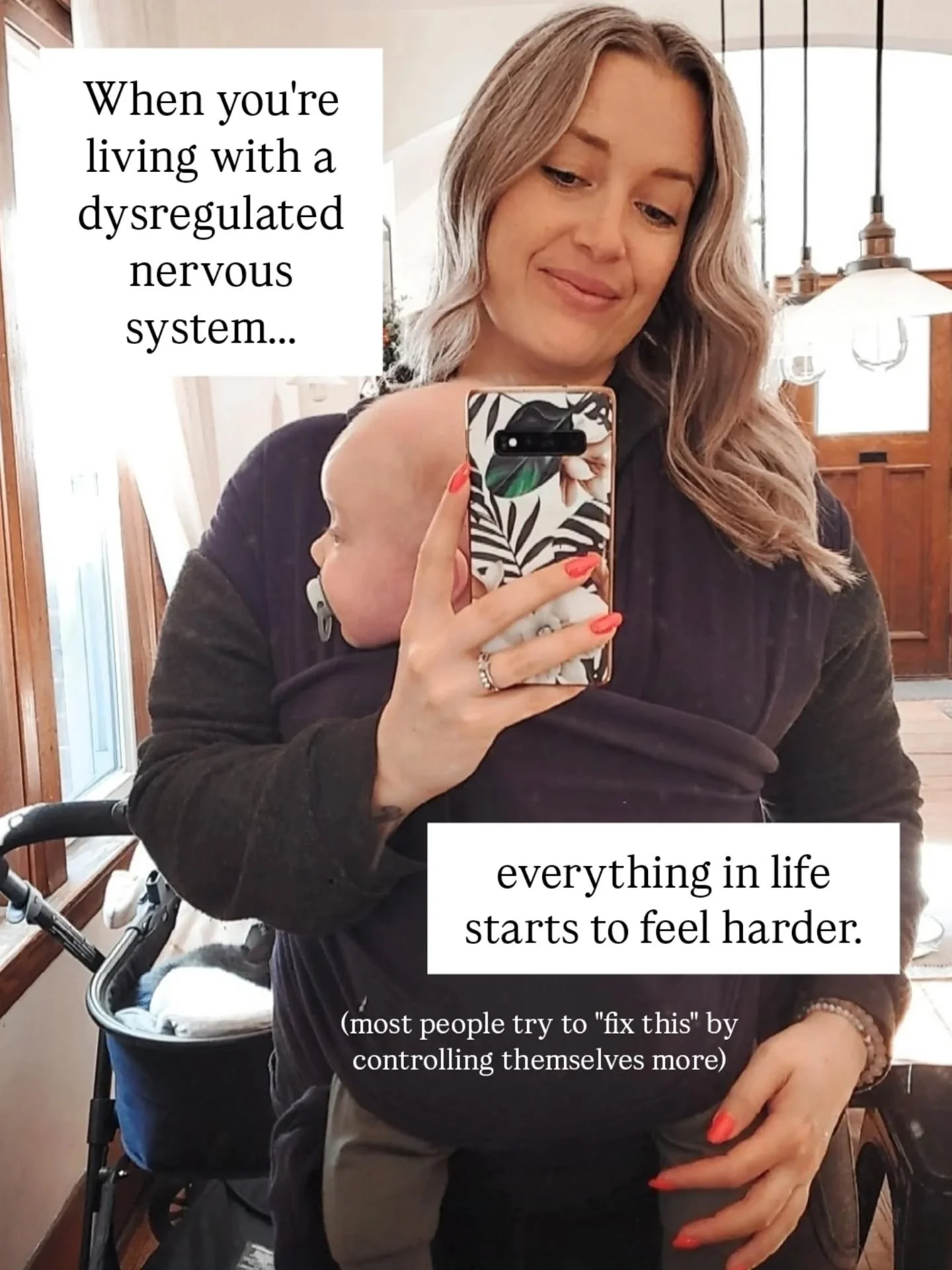 💫 Save this for the days when everything feels harder than it should.

The problem isn&rsquo;t a lack of discipline.

It&rsquo;s your nervous system.

When you&rsquo;re overwhelmed, exhausted, hormonal, stressed, over scheduled, sleep deprived&helli