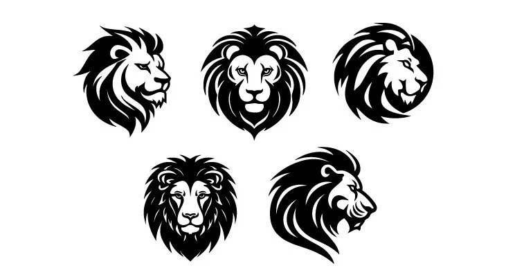 Lion Head Vector Graphics