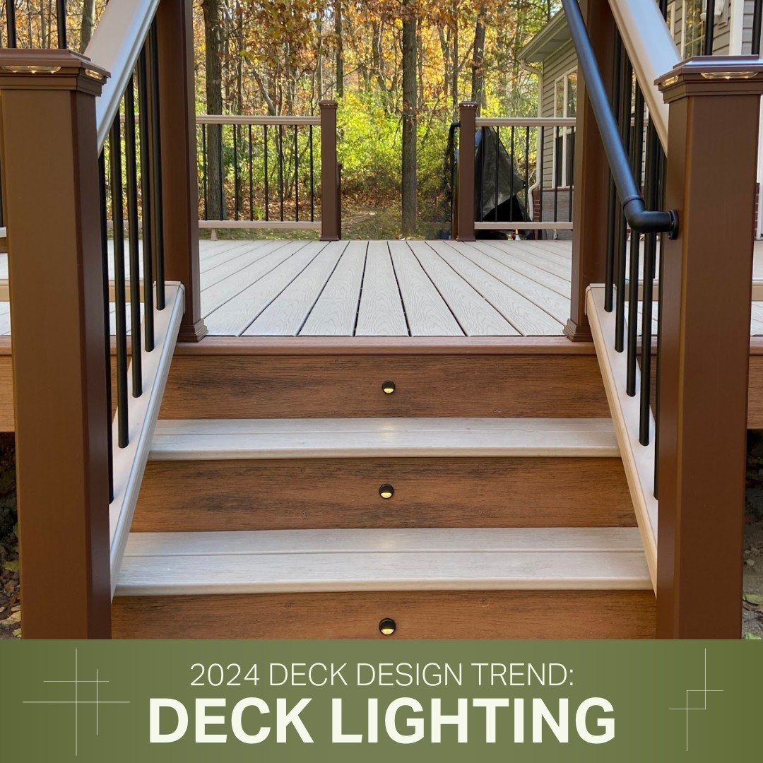 Make late summer nights go even later with some cozy deck lighting!
#decklighting #2024deck