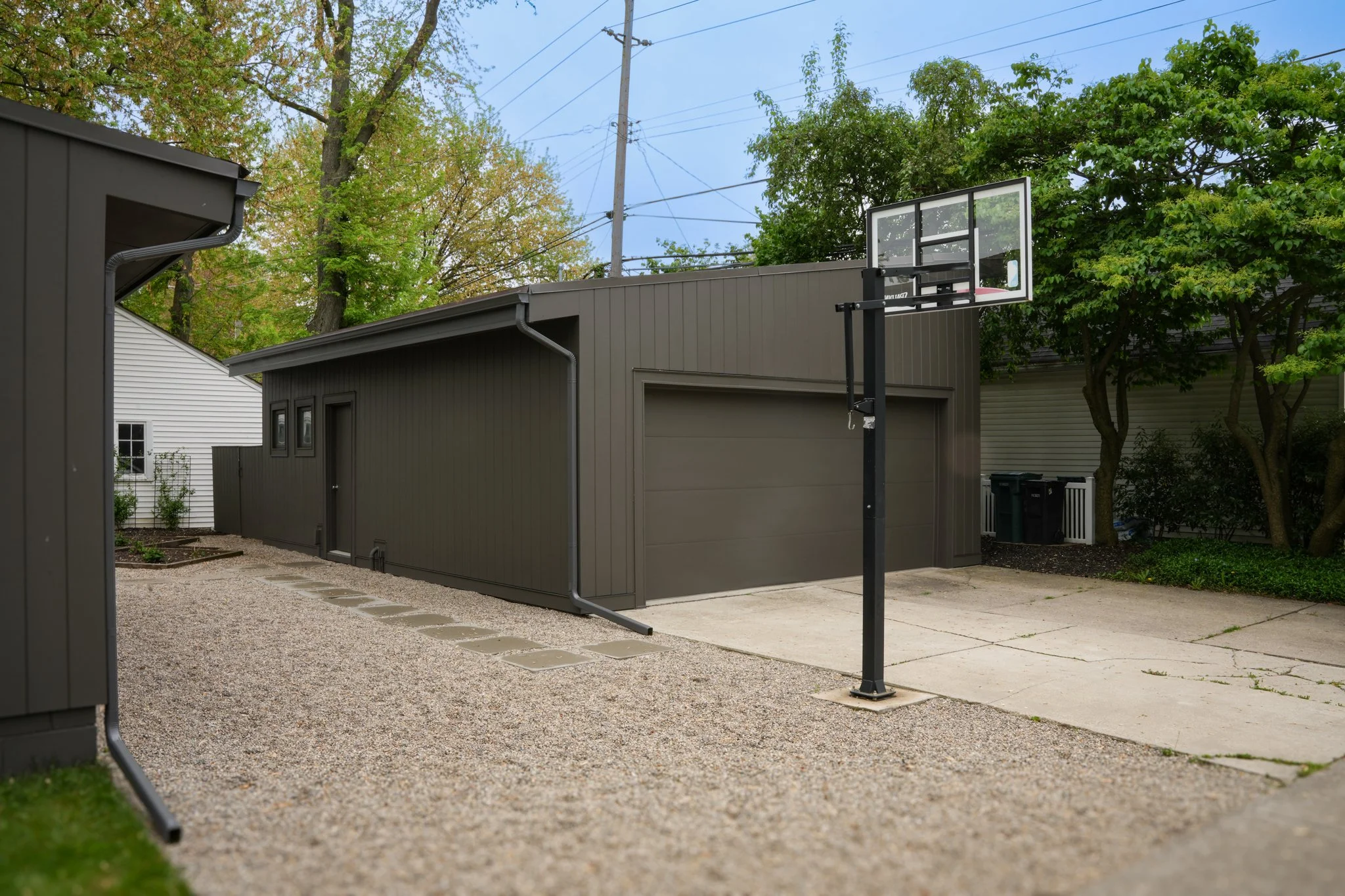 newly installed siding