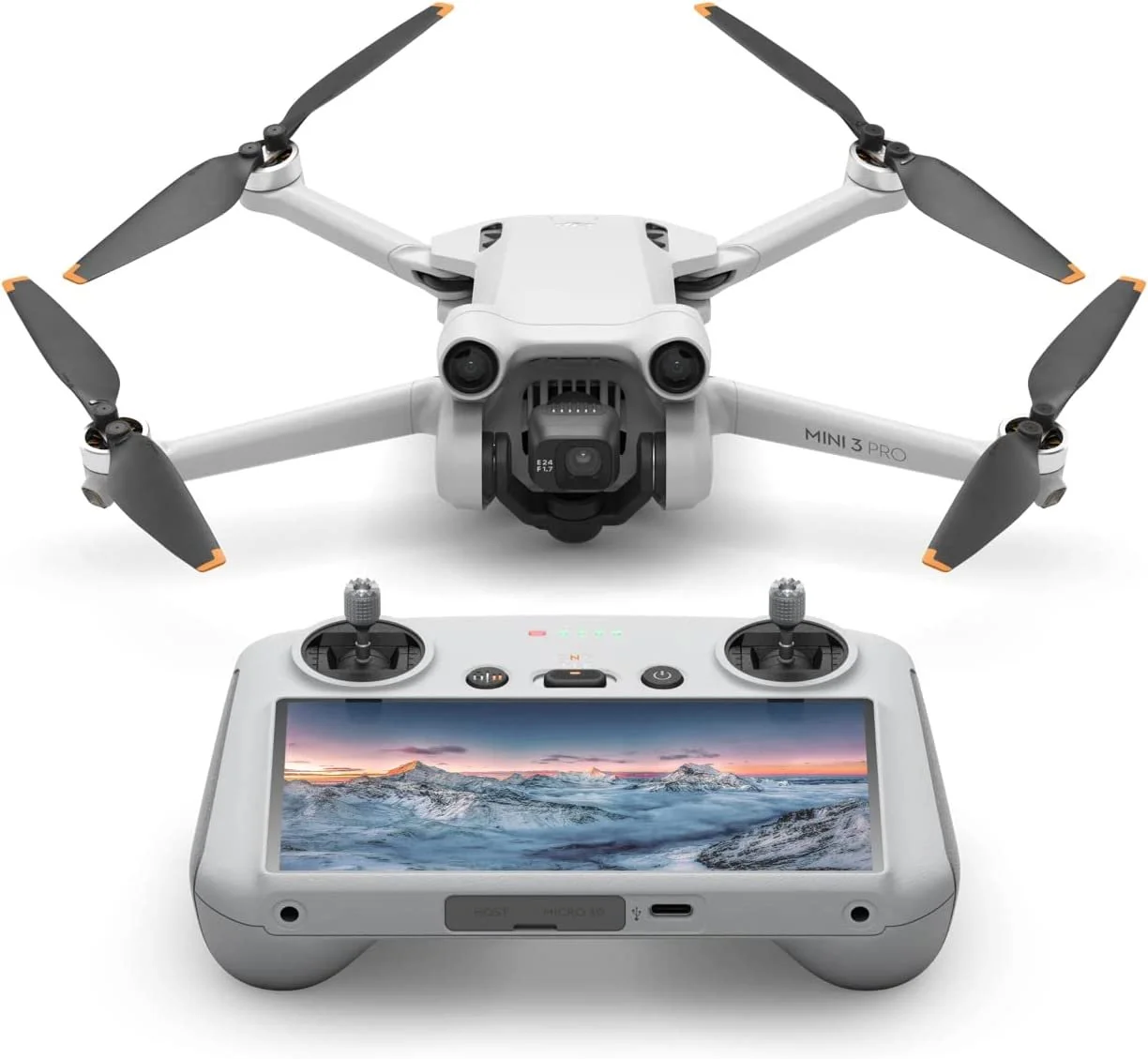 A DJI Mini 3 Drone with controller