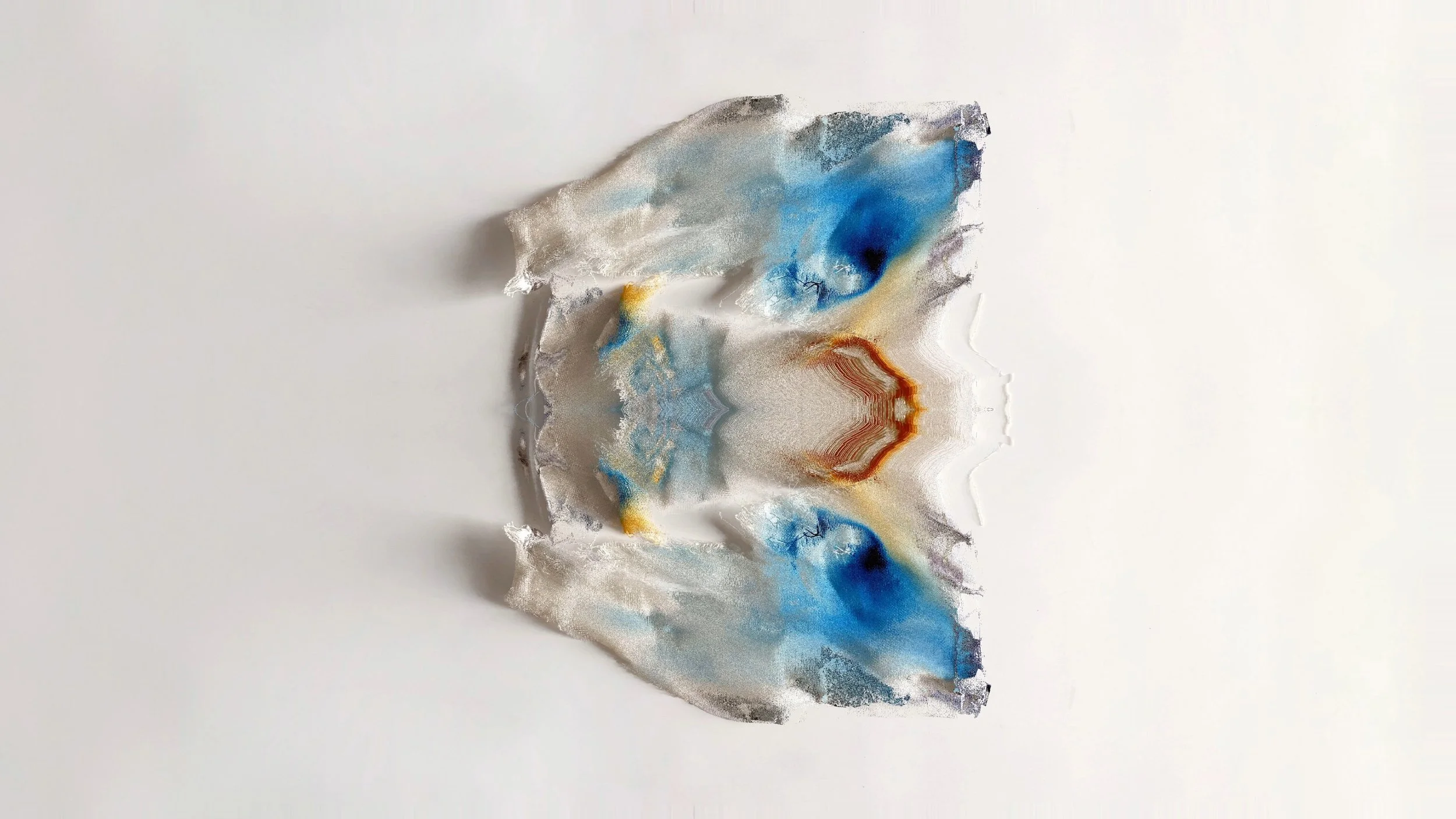 Ripped blue mirror melt