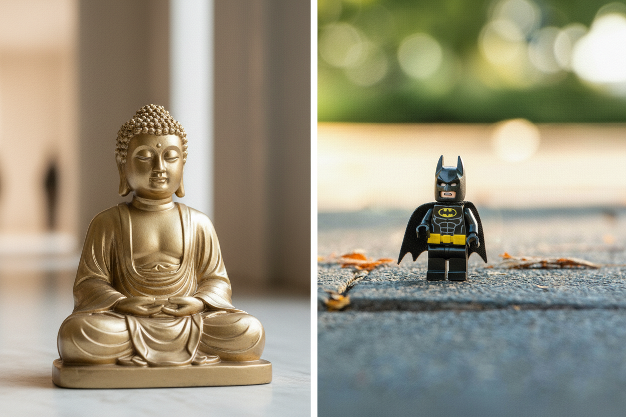 Stuck? The Answer Is Either Buddha or Batman