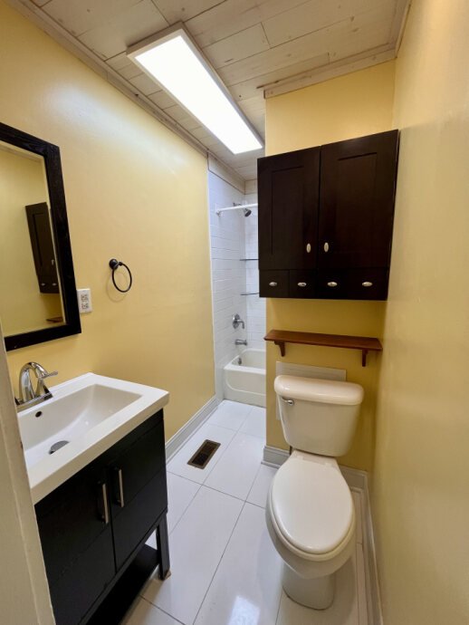upgraded bathroom