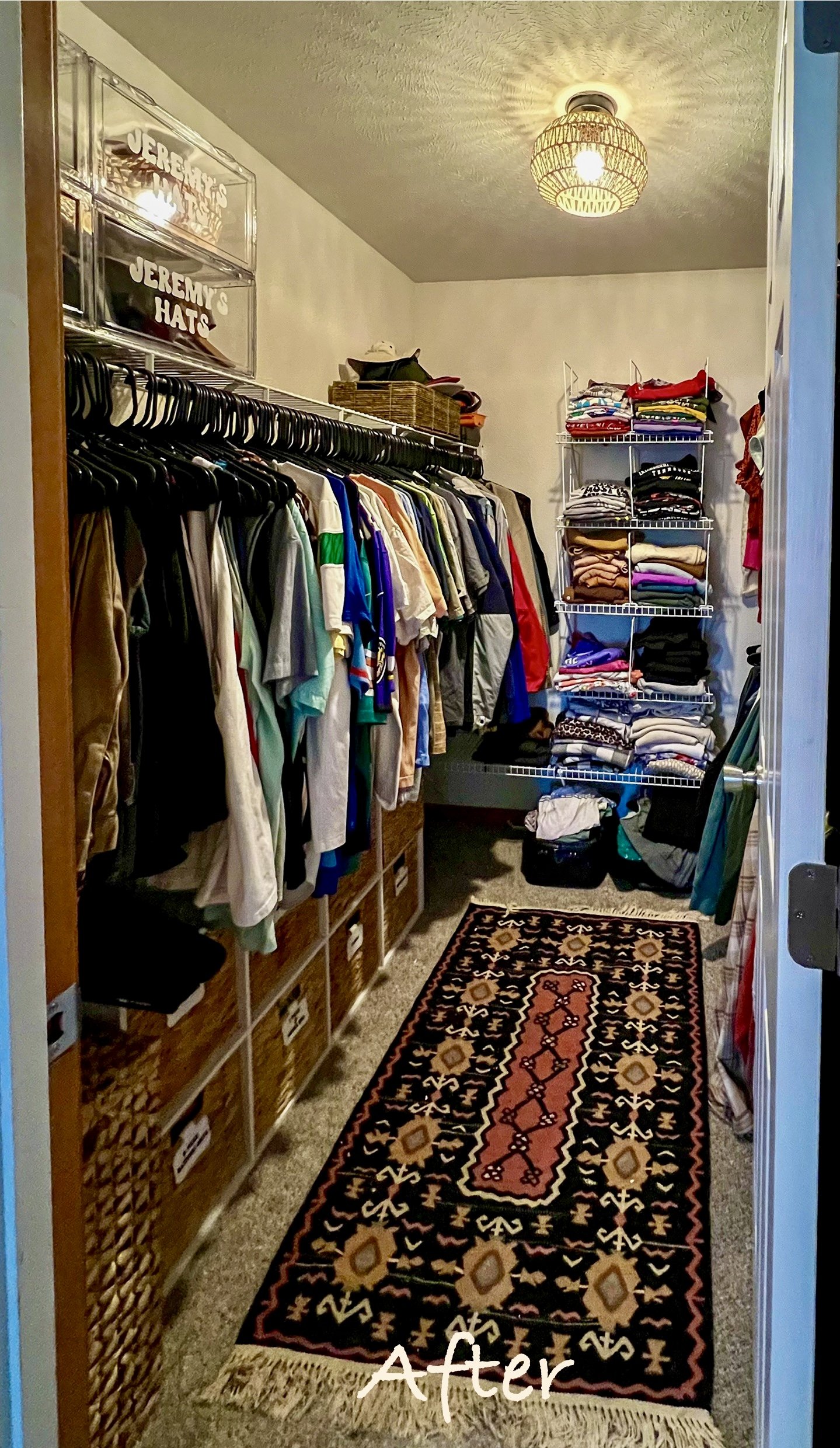 His and Hers Closet After