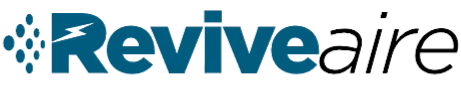 Logo of Revive with a floral design.
