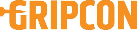 Close-up of the Gearcon logo in orange text.