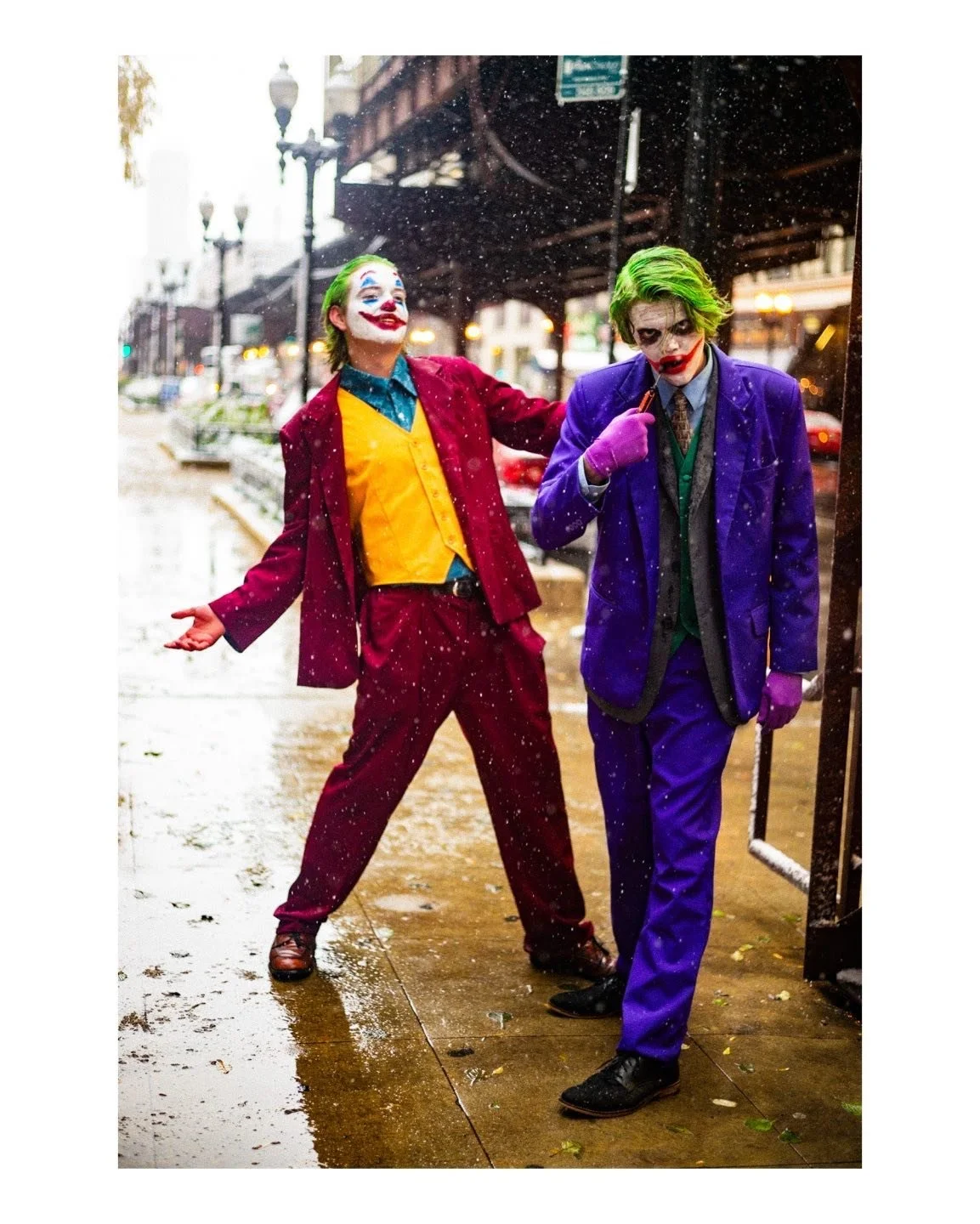 In honor of the first snow flurries of the season here in chicago. #joker #chicago #portrait #leica