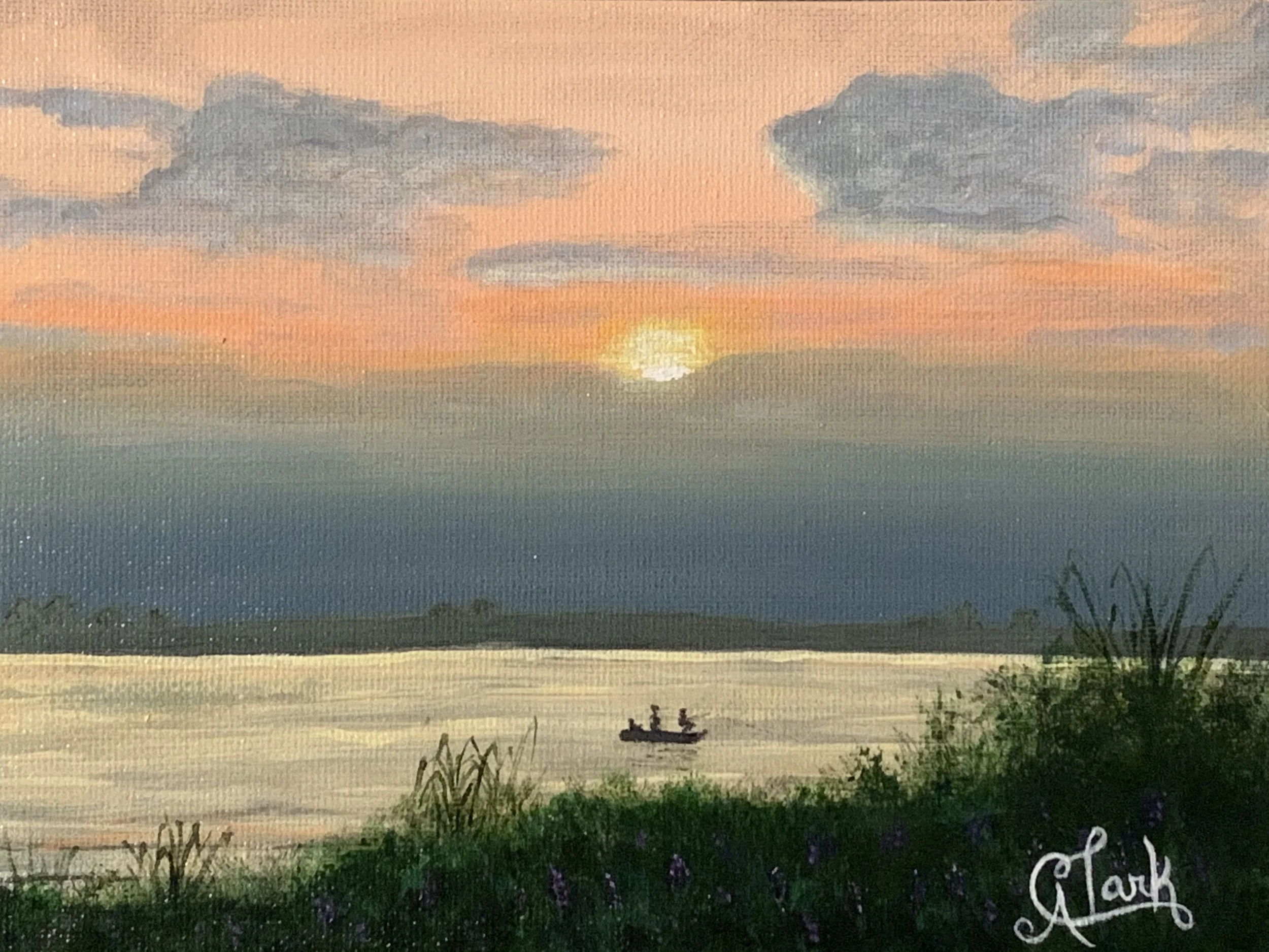 A Day on the Lake by Clark Fine Art