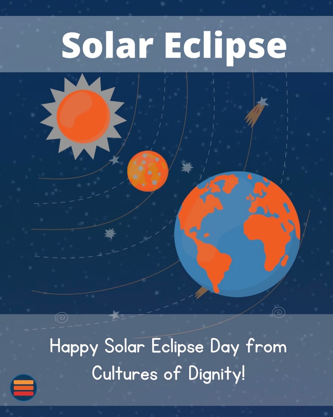 Happy Solar Eclipse! 

During a solar eclipse, the moon briefly eclipses the sun, reminding us that even the most luminous can be eclipsed.  This is a time to reflect on our own inner light and the strength we possess to overcome challenges with dign